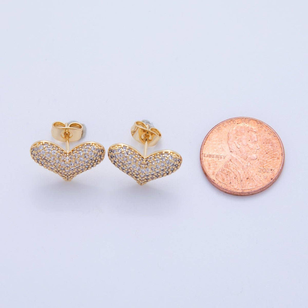 The Heart Stud Earrings
