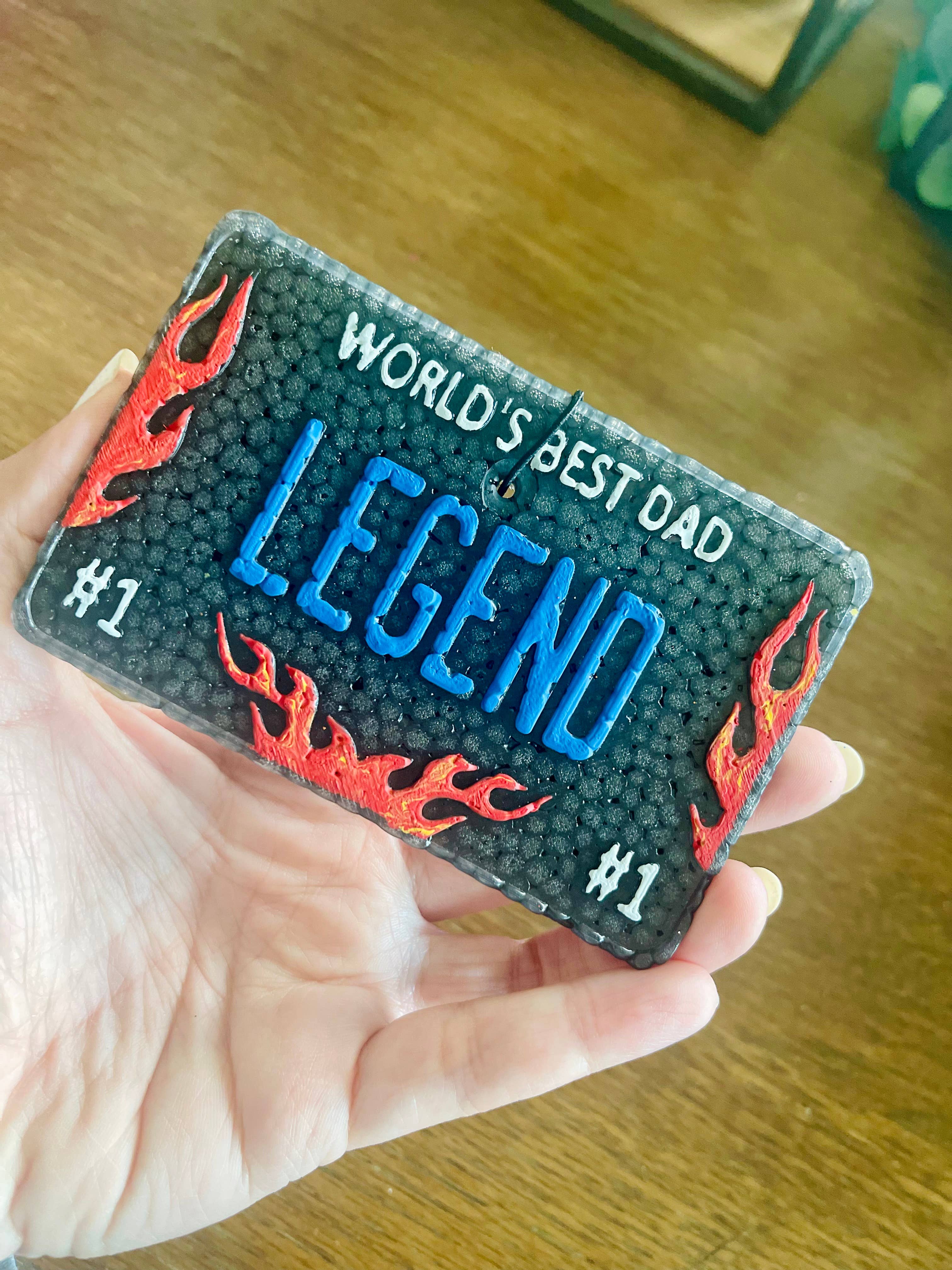 Legend’Worlds Best Dad’ Car Freshie 