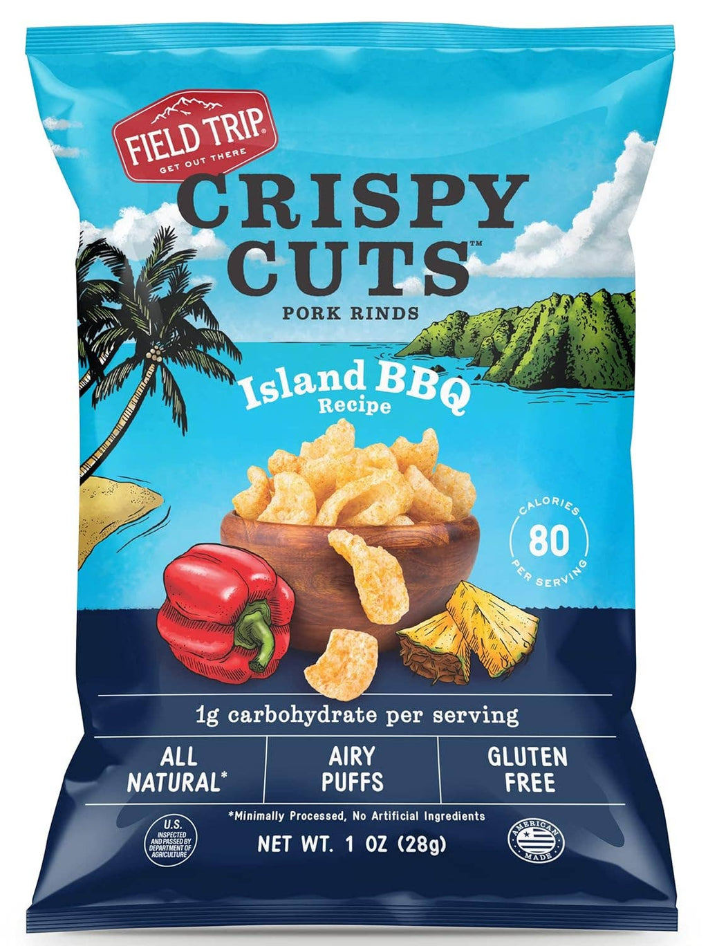 Crispy Cuts Island BBQ Pork Rind (1oz)