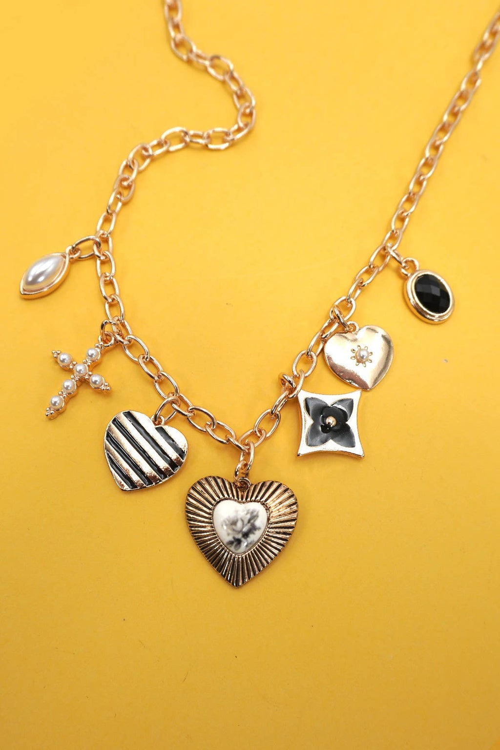 The Stripped Heart Necklace