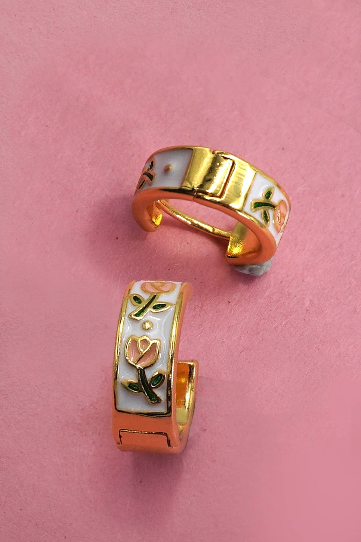 The Vintage Floral Huge Hoops