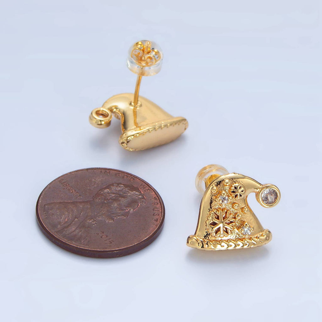 Snowflake Christmas Stud Earrings