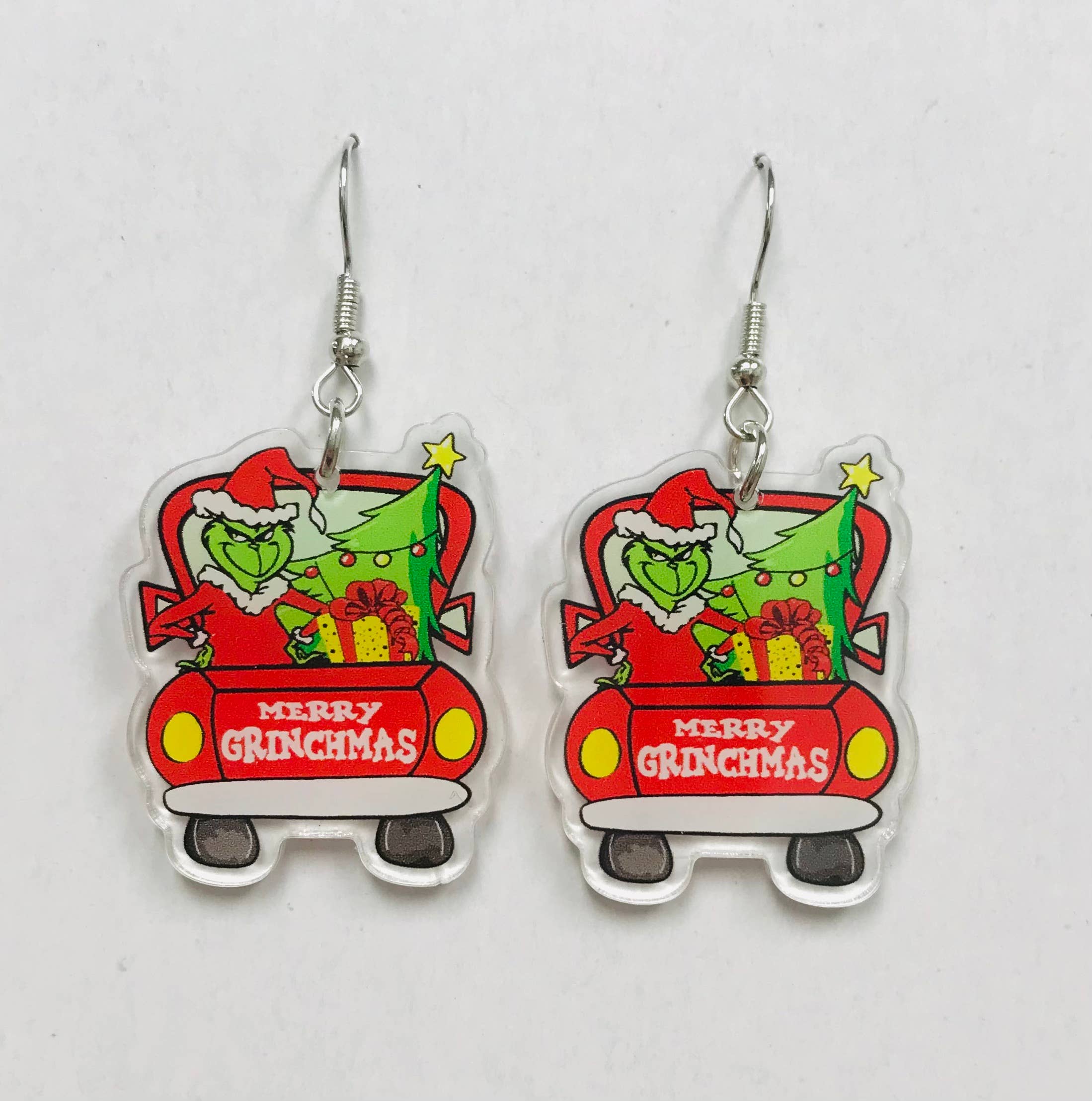 Grinch Truck Earrings