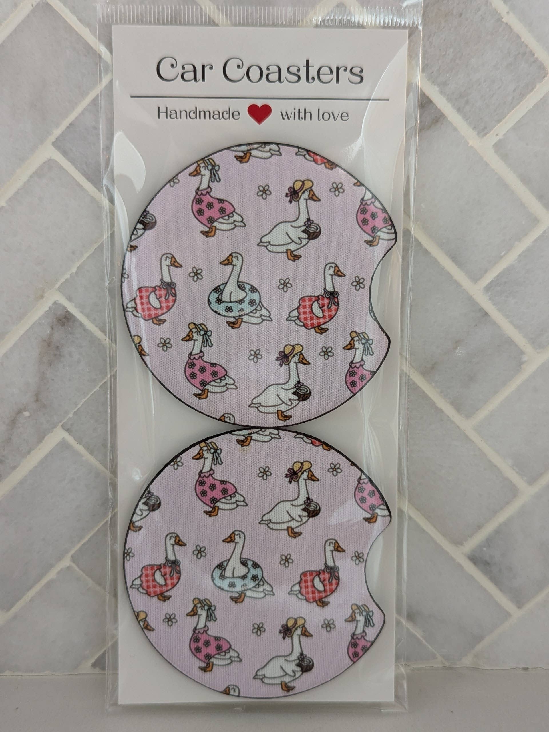 Silly Goose Car Coasters