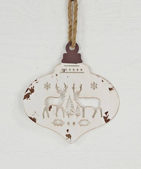Vintage Moose Metal Ornament