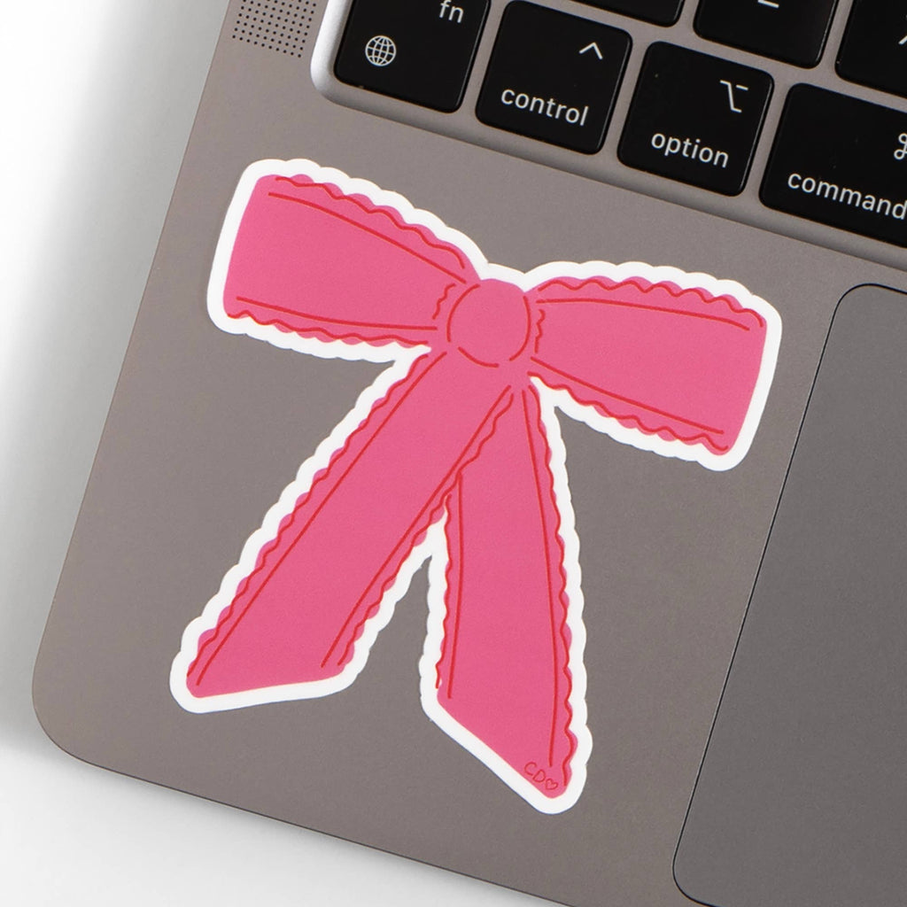 Frilled Coquette Bow Decal Sticker