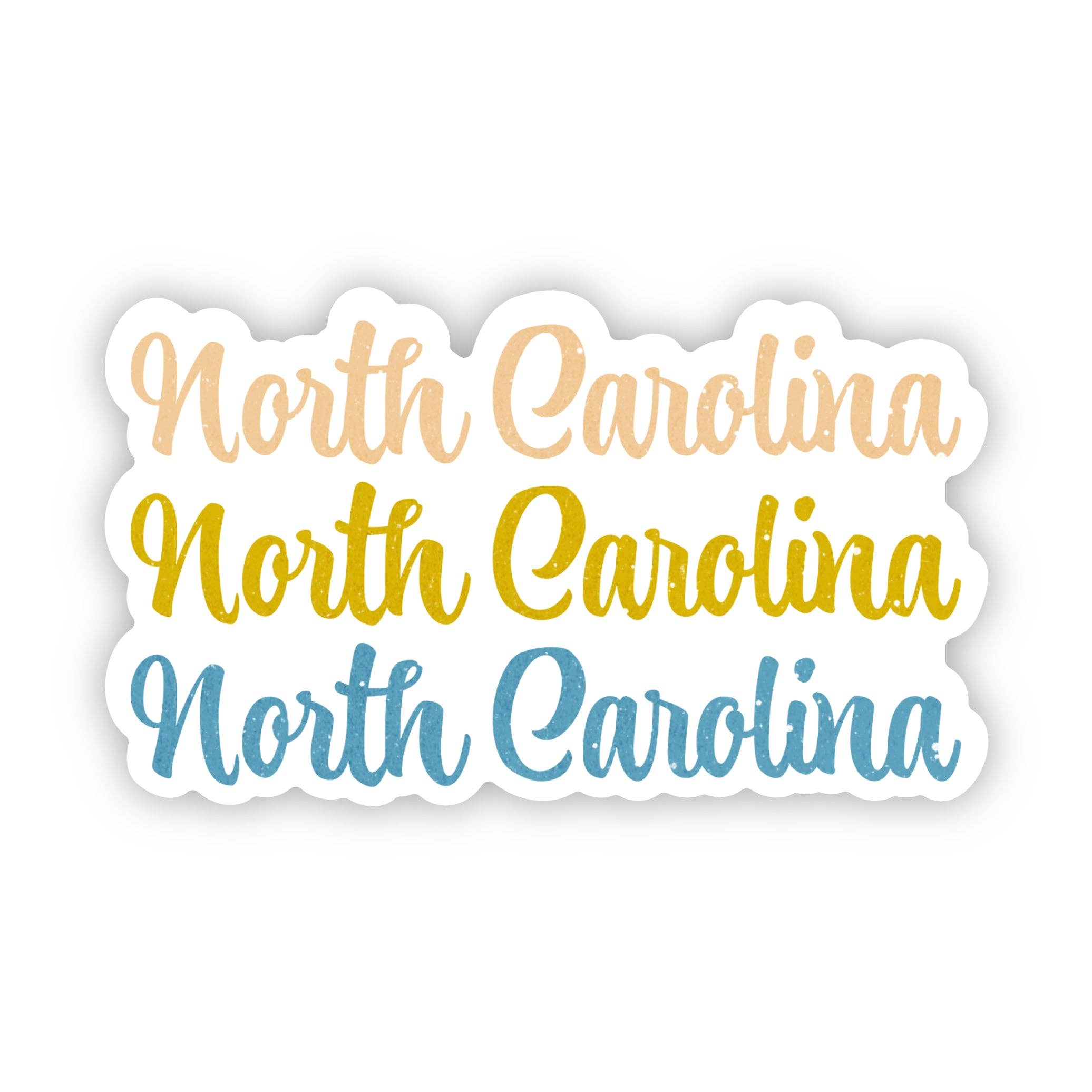 North Carolina Text Sticker