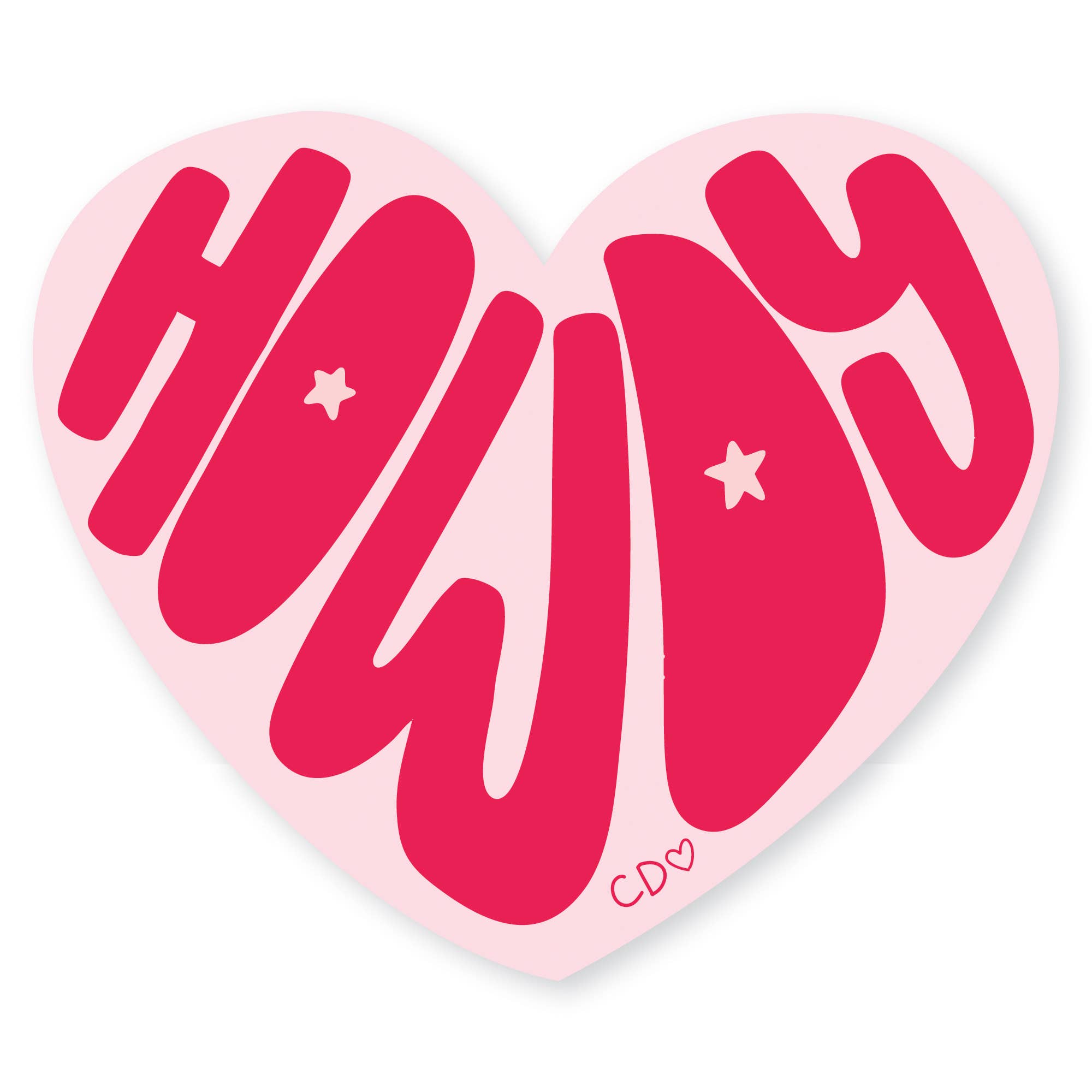 Howdy Heart Western Decal Sticker