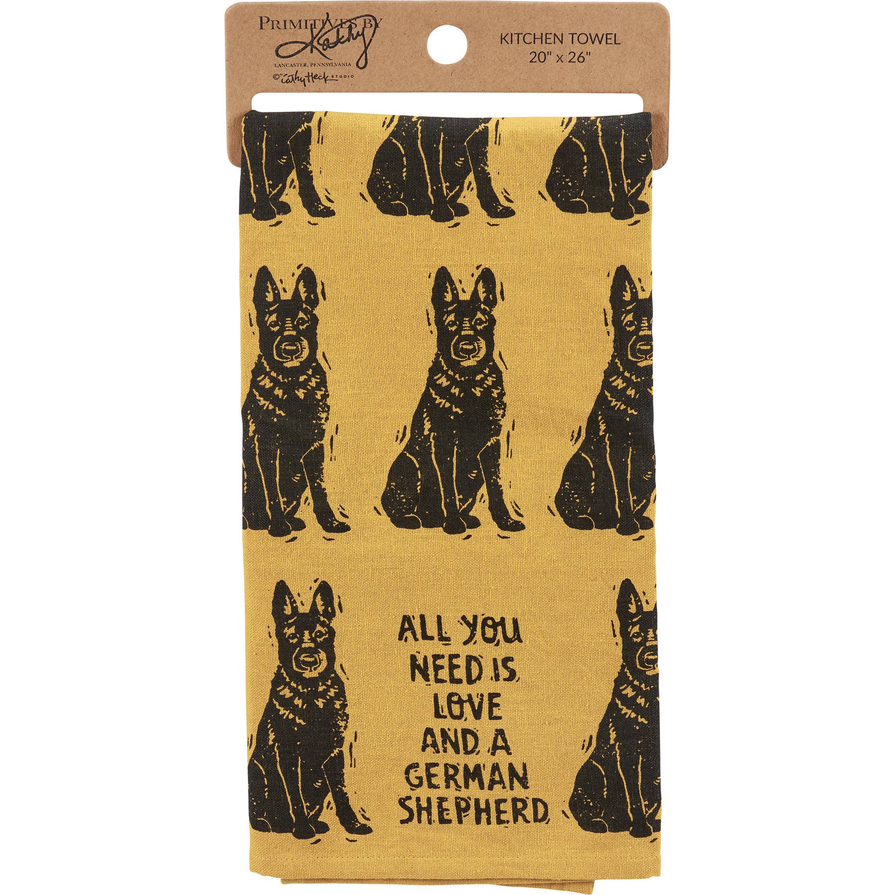 Love And A Shepherd Kitchen Towel