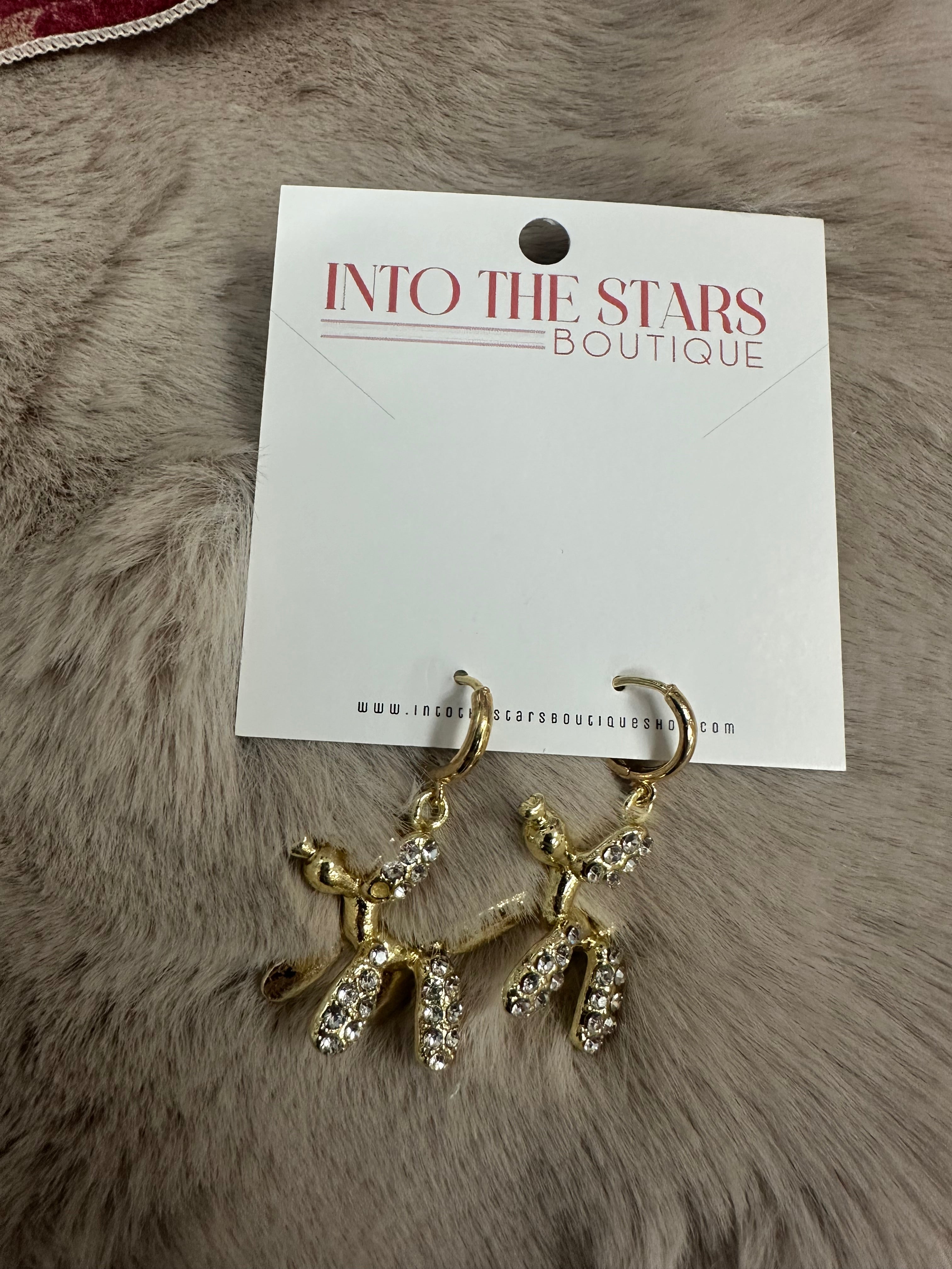 Balloon Dog Earrings