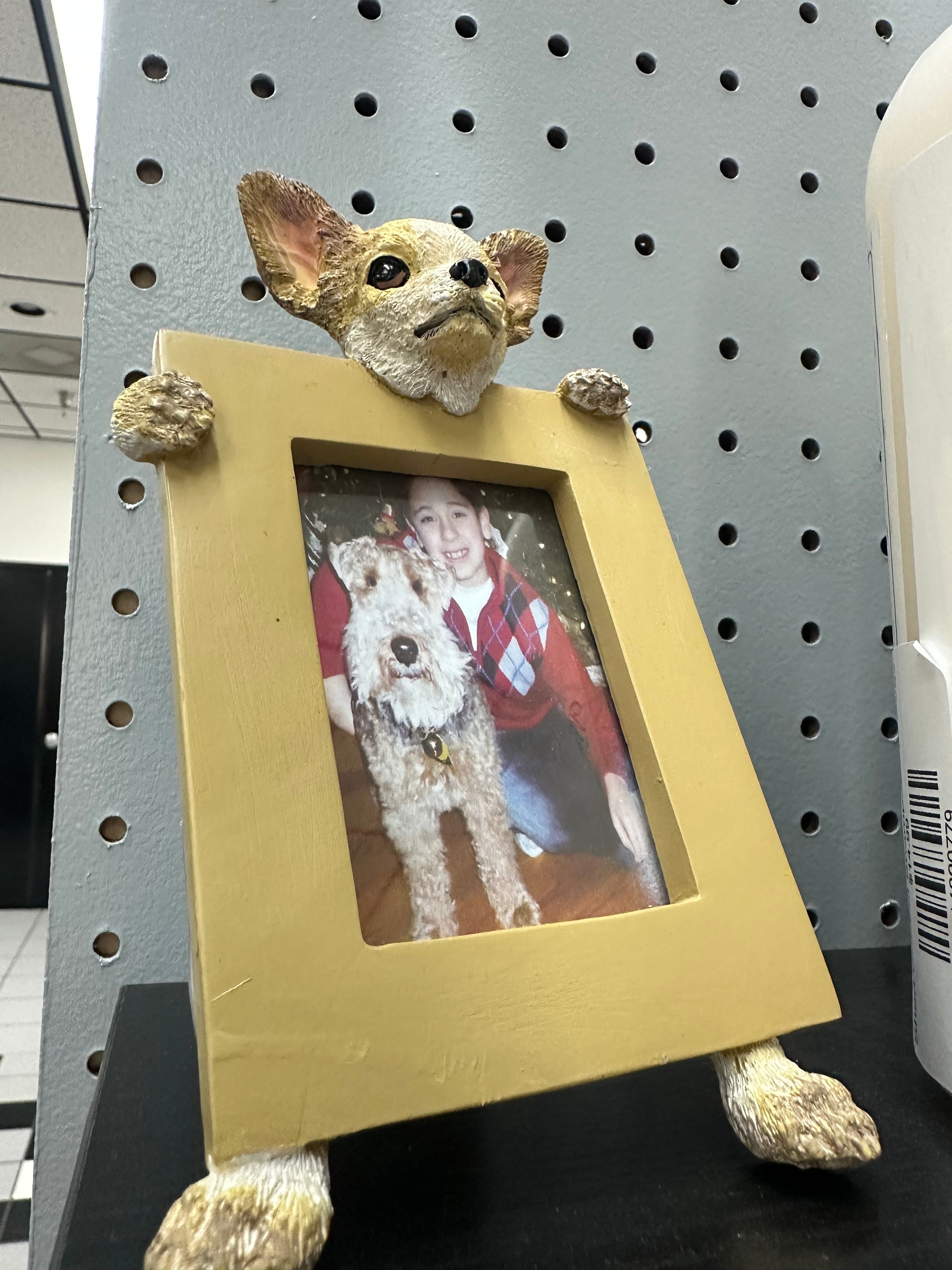 Dog Picture Frame Ceramic