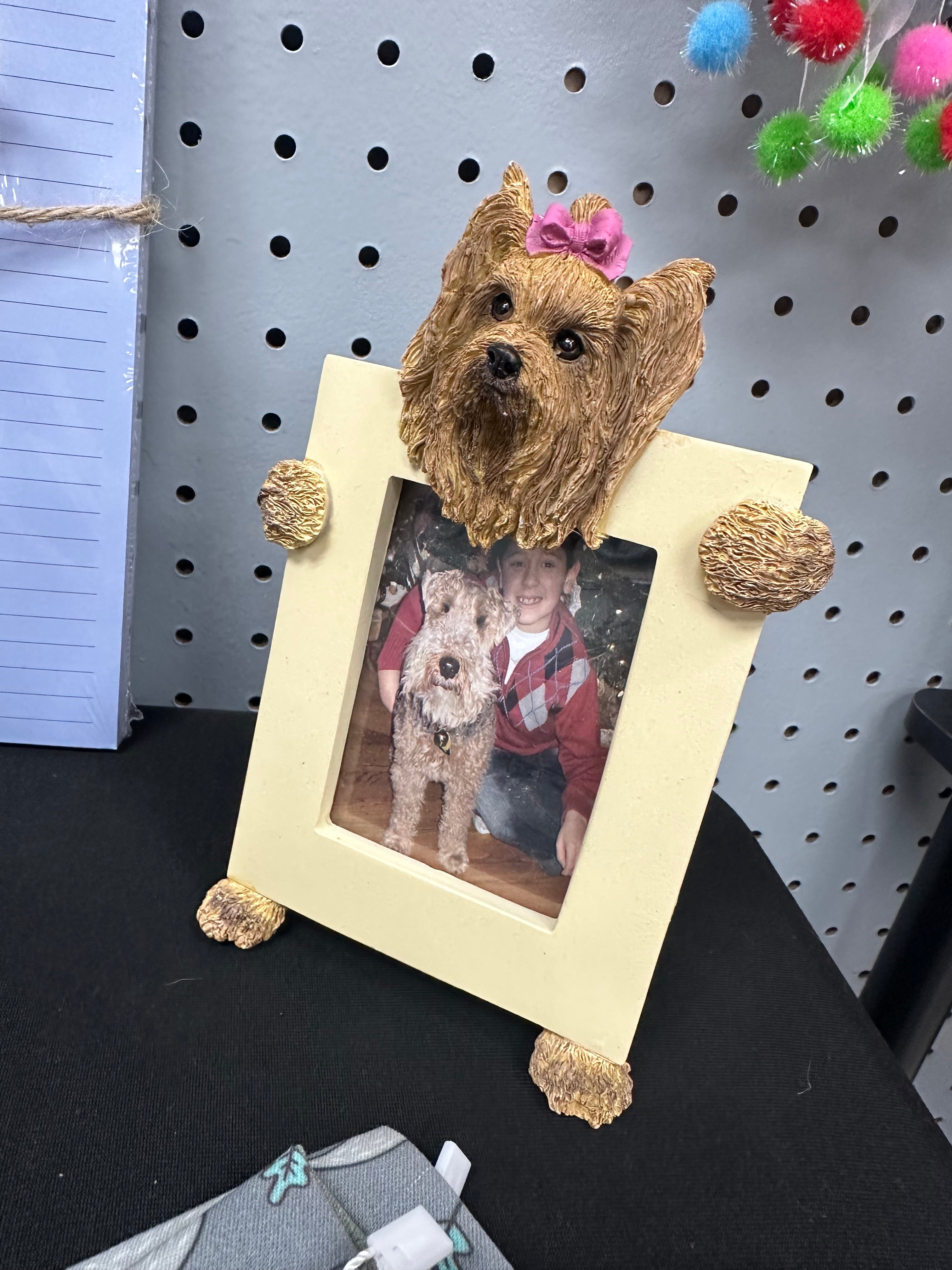 Dog Picture Frame Ceramic