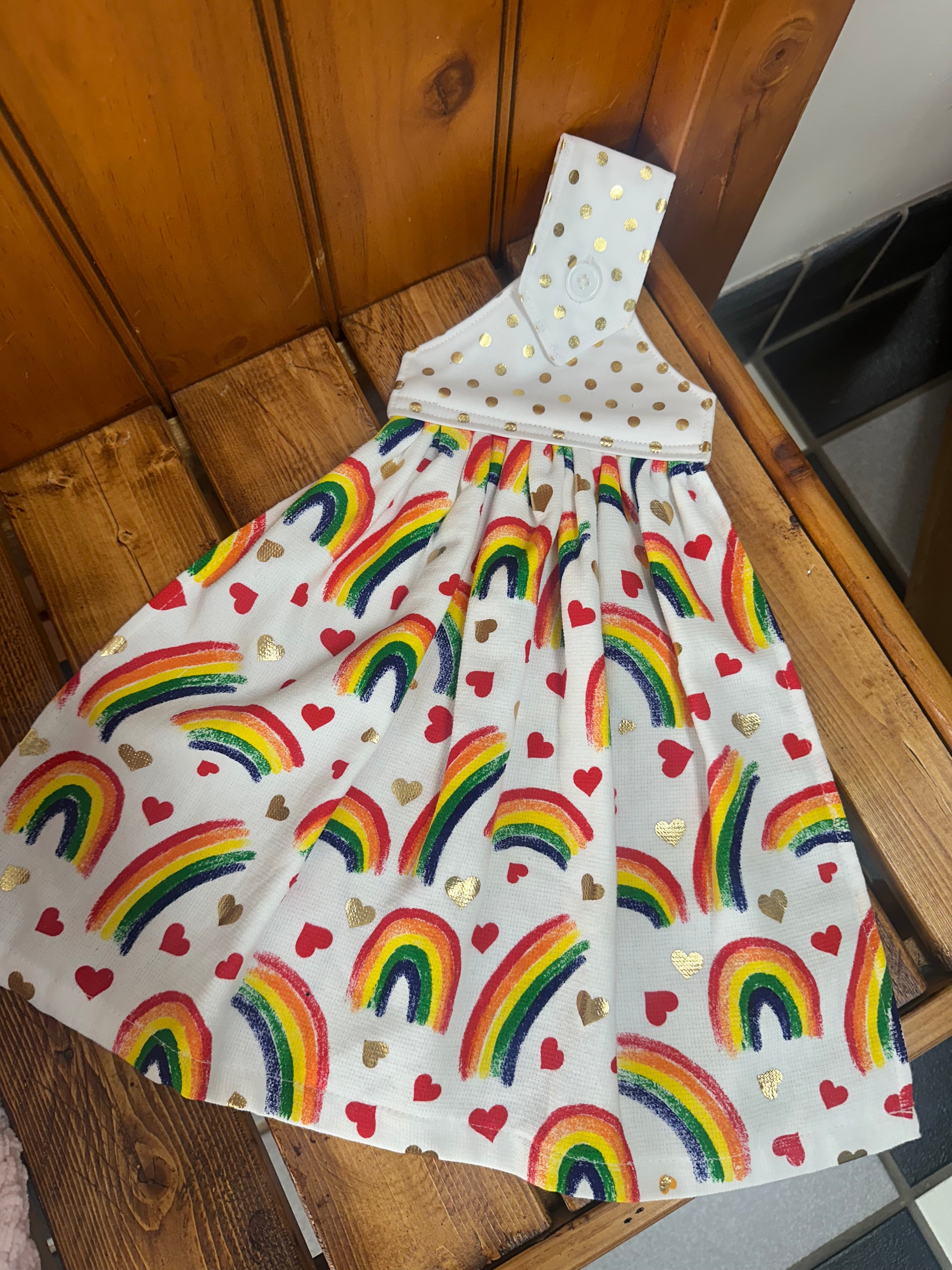 Button Top Hanging Kitchen Towel