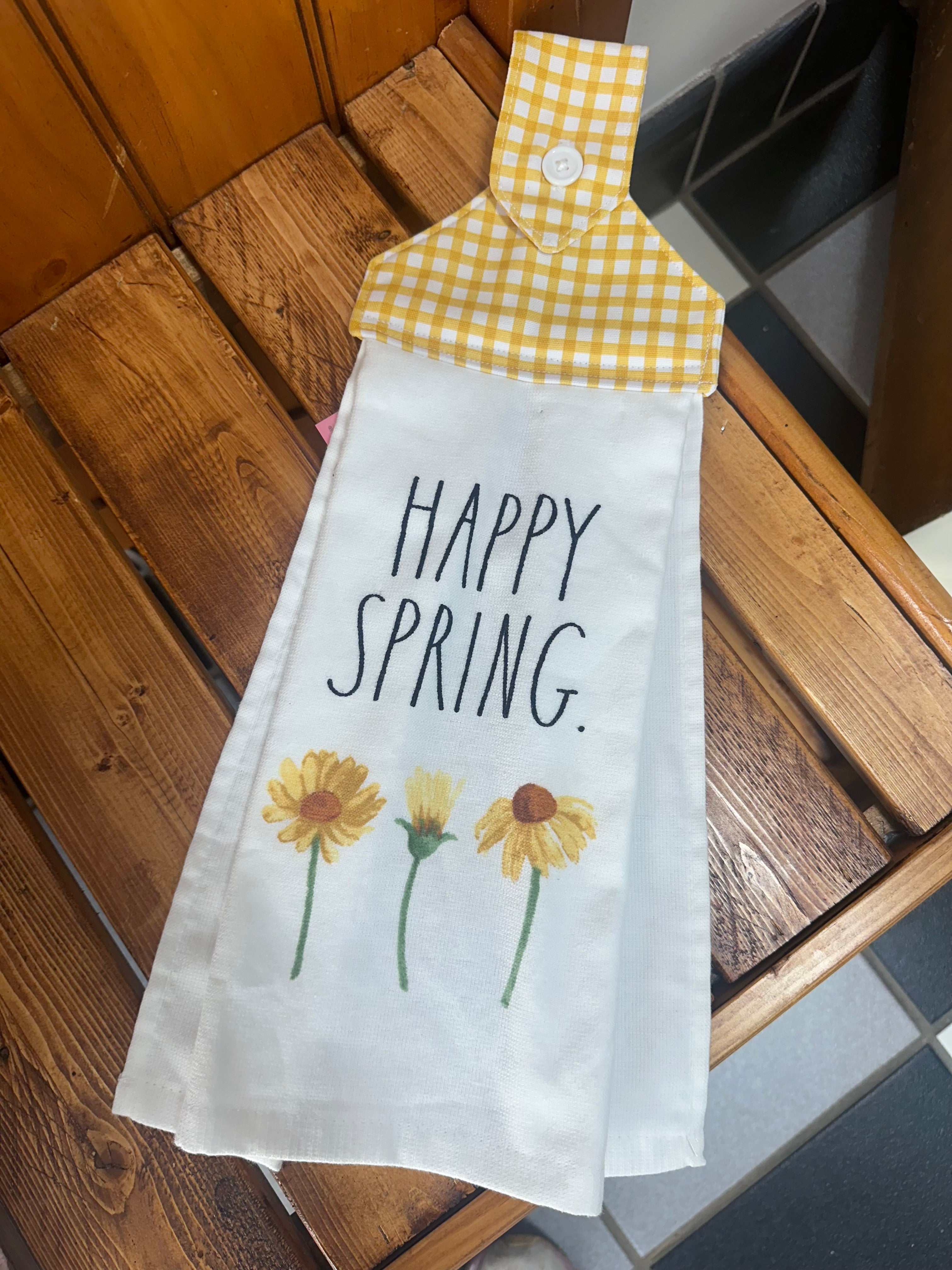 Button Top Hanging Kitchen Towel