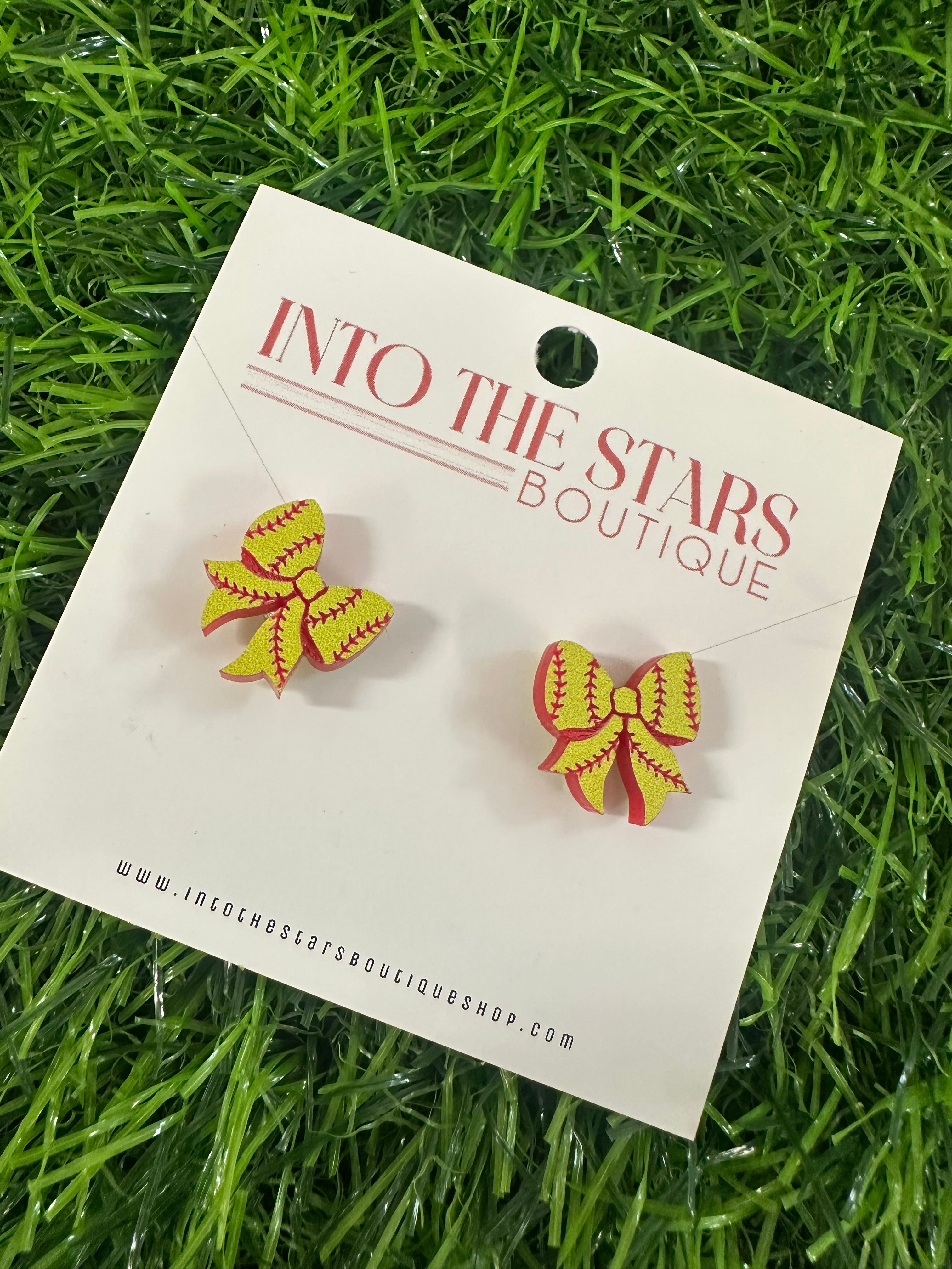 Bow Sports Stud Earrings