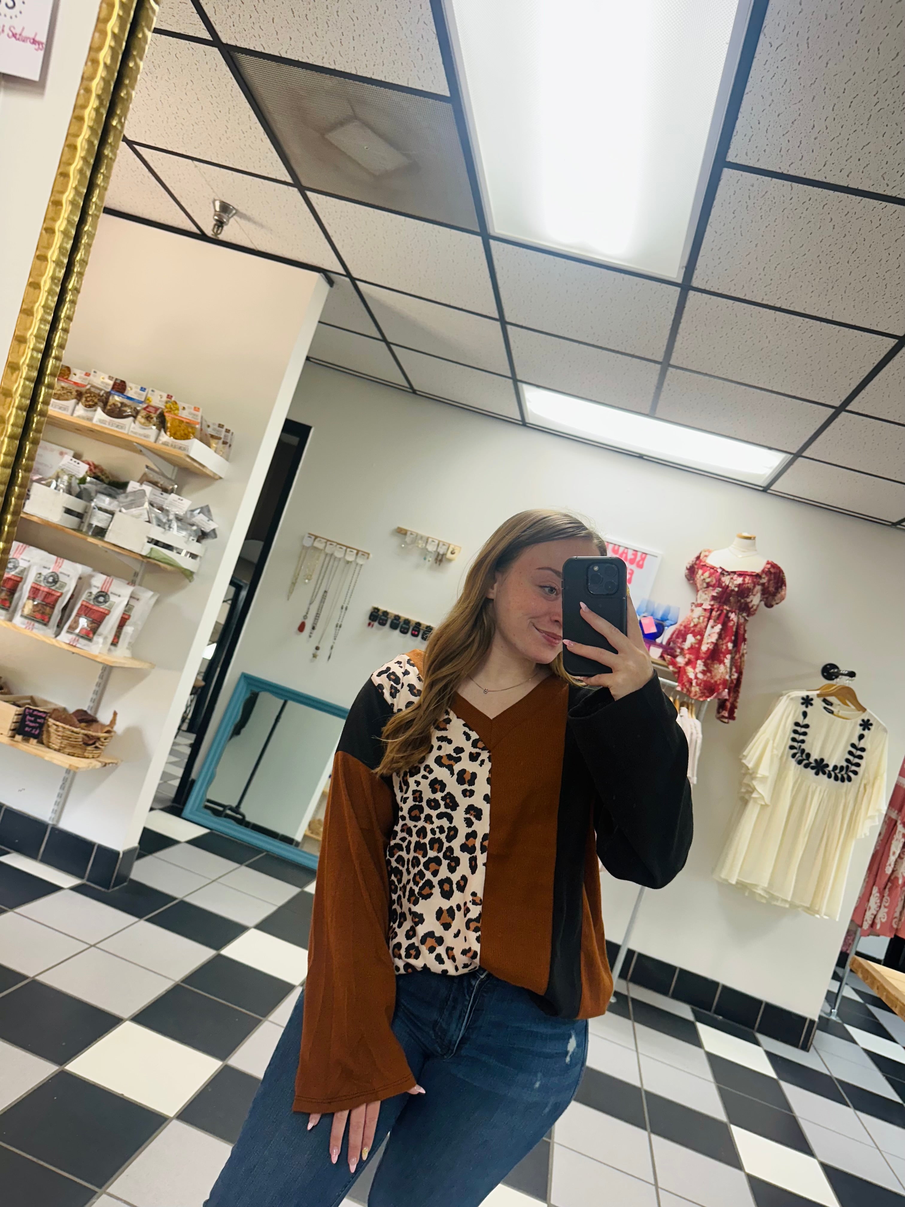 The Brushed Leopard Top