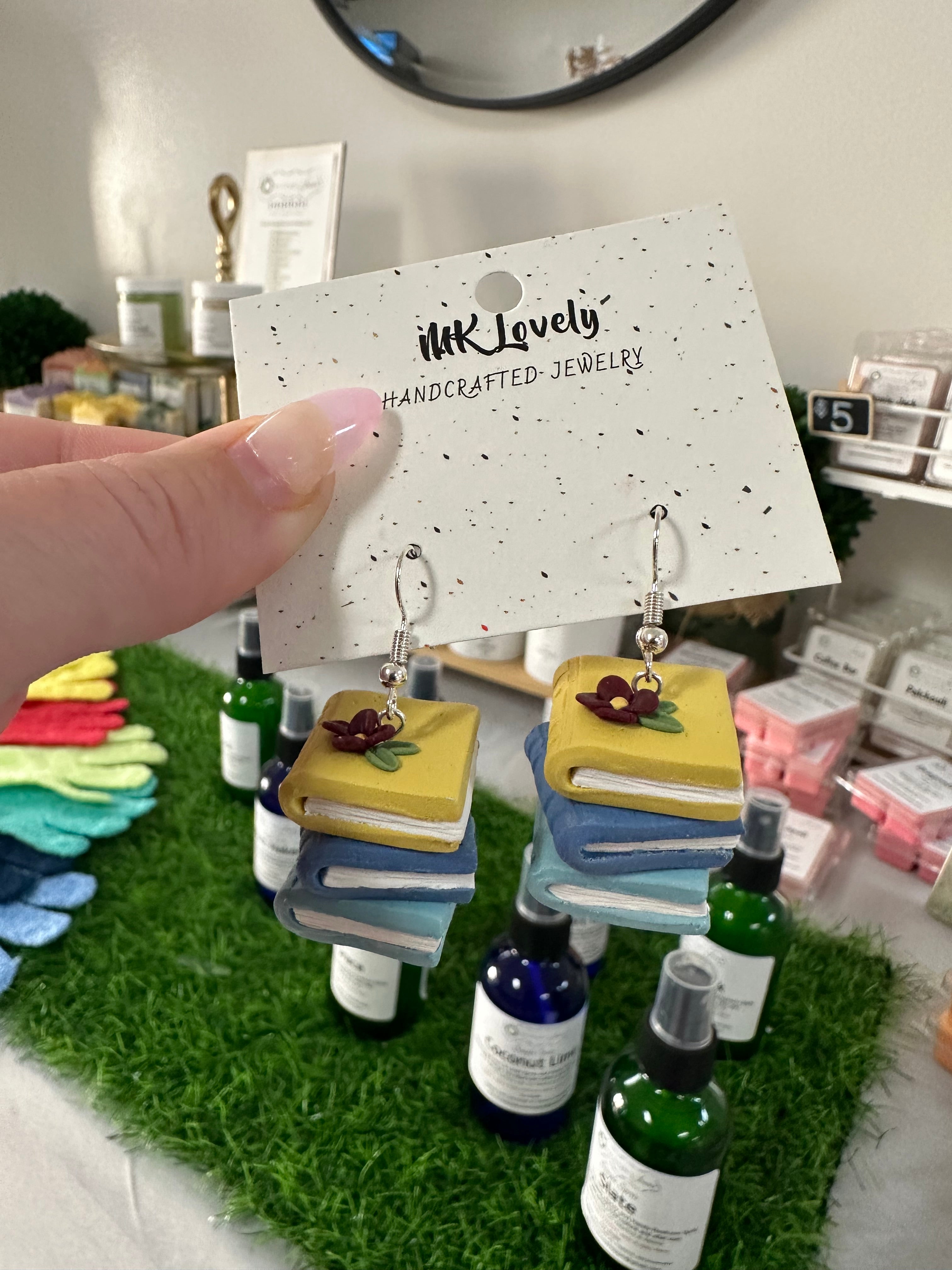 Stacked Book Dangles