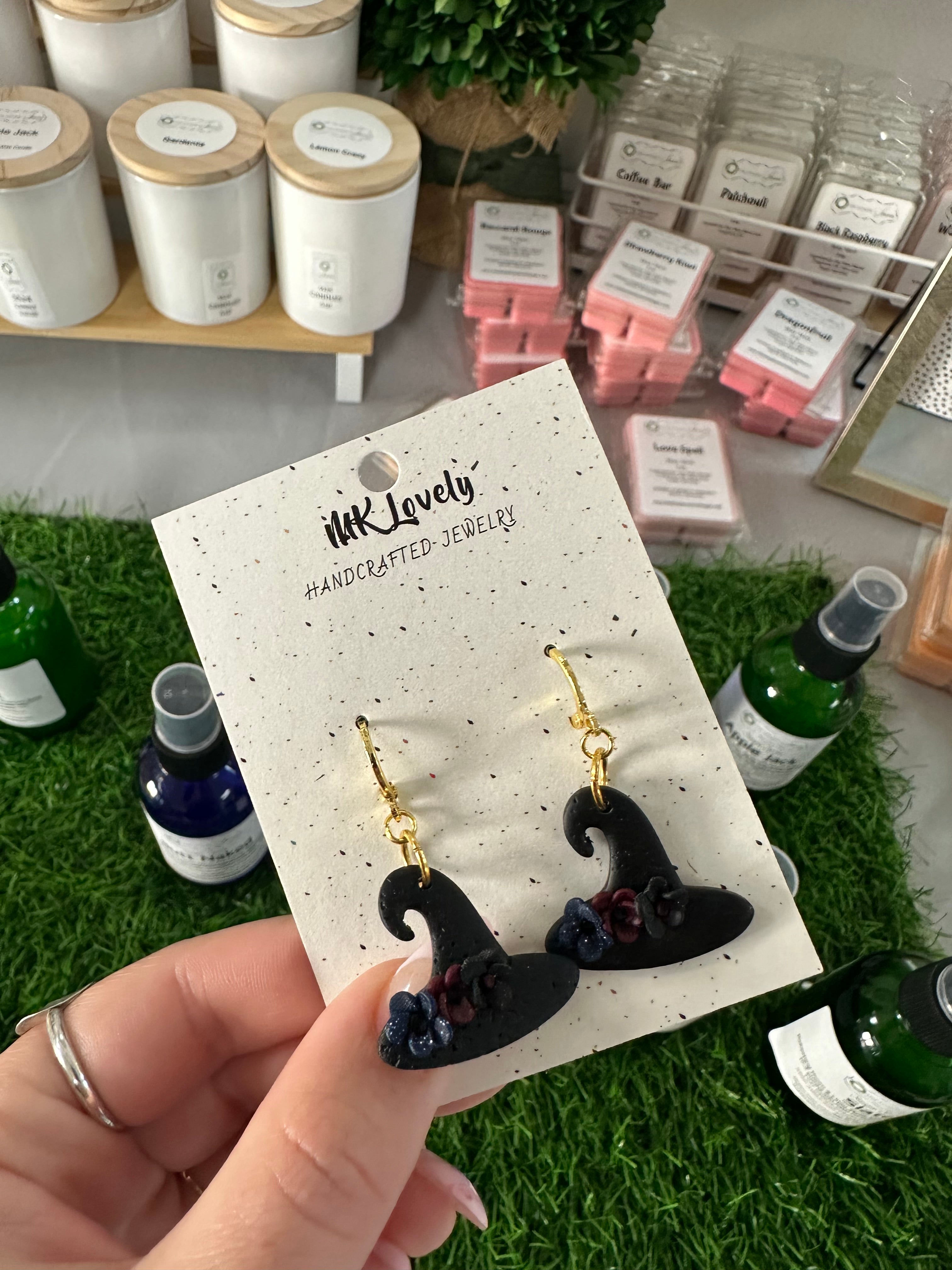 Witch Hat Earrings