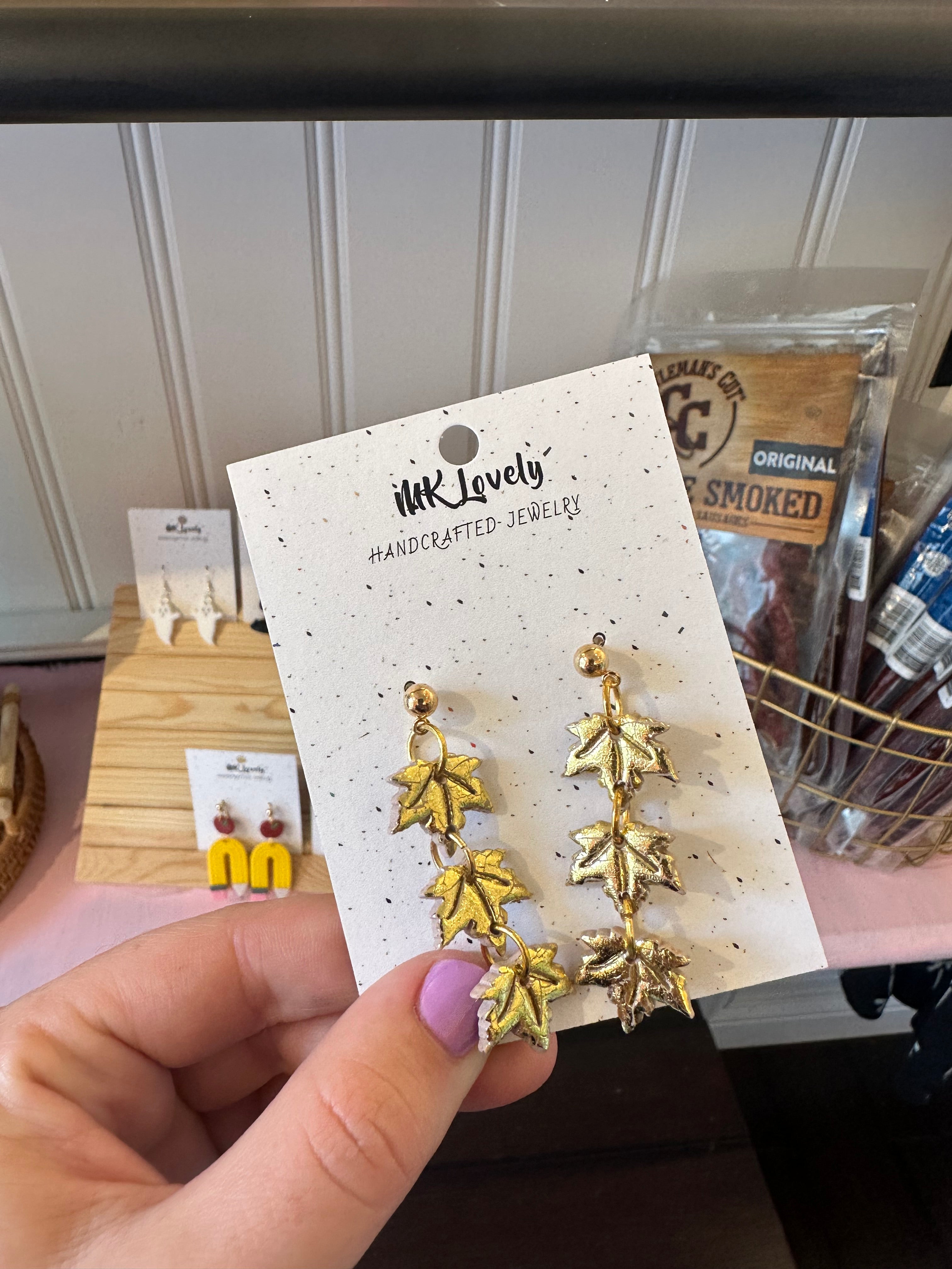 Gold Fall Leaves Earrings