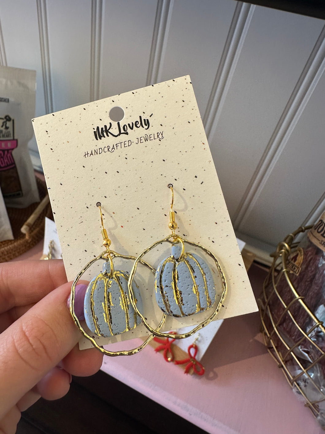 Pumpkin Dangle Earrings