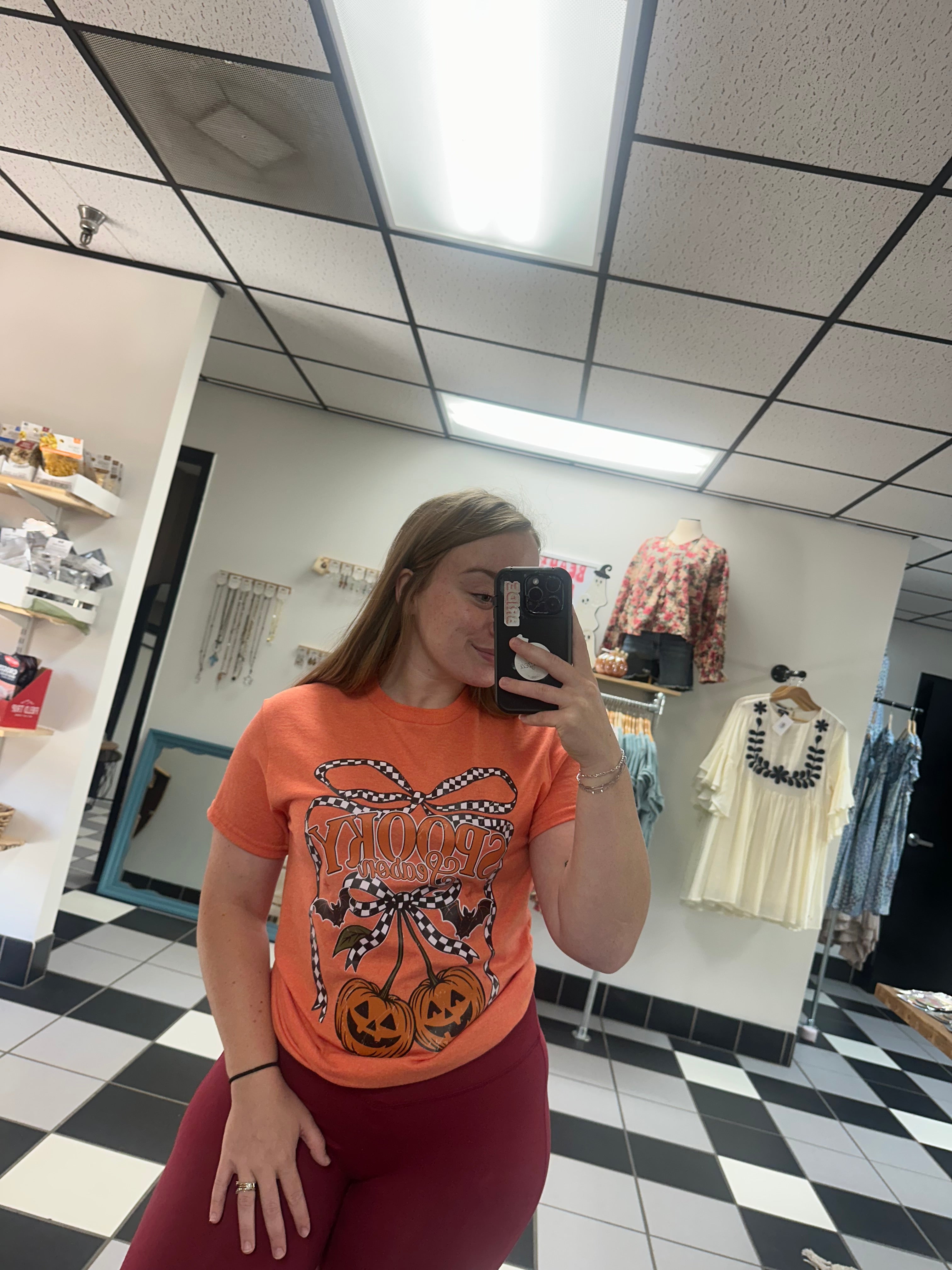 Pumpkin Spooky Cherries Graphic Tee