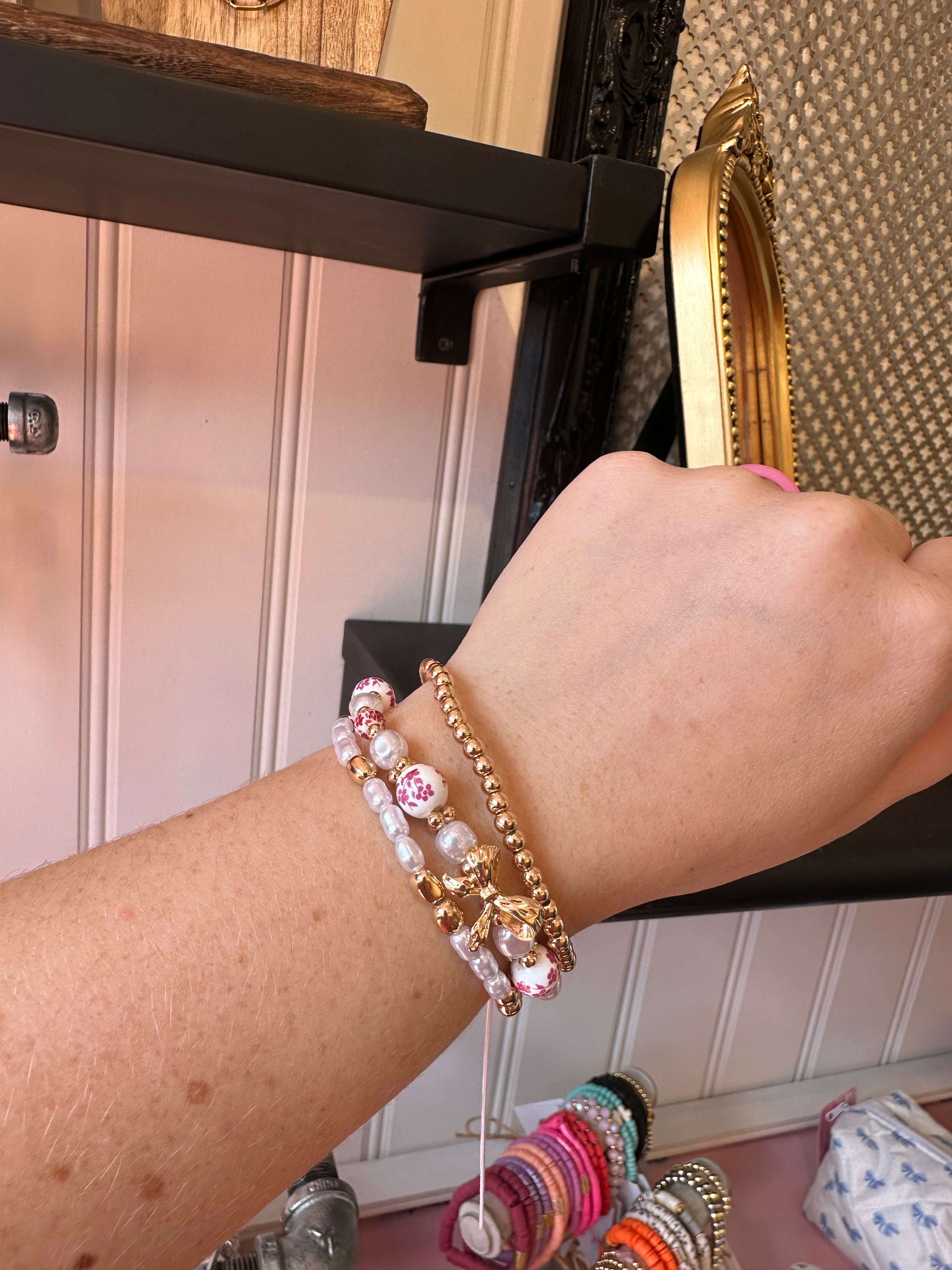 The Porcelain Bow Bracelet