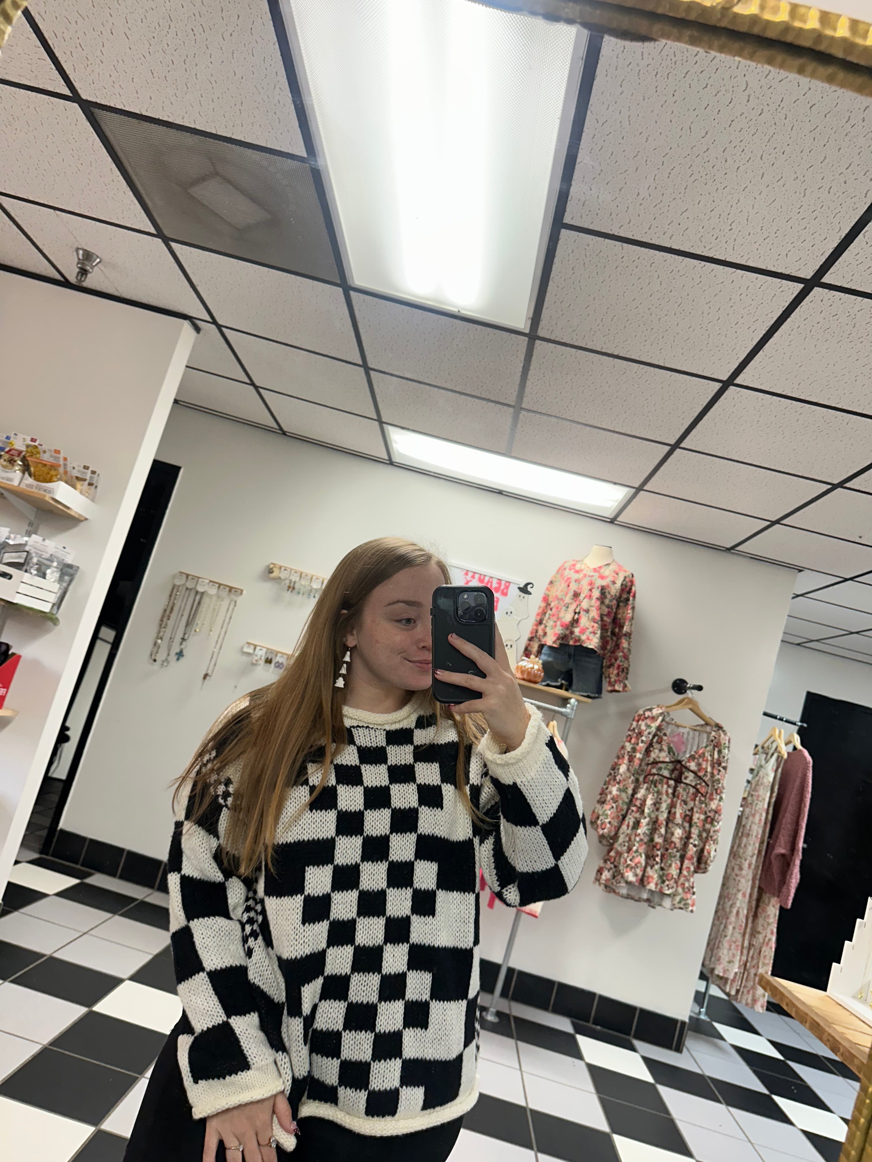 The Mixed Checkered Sweater