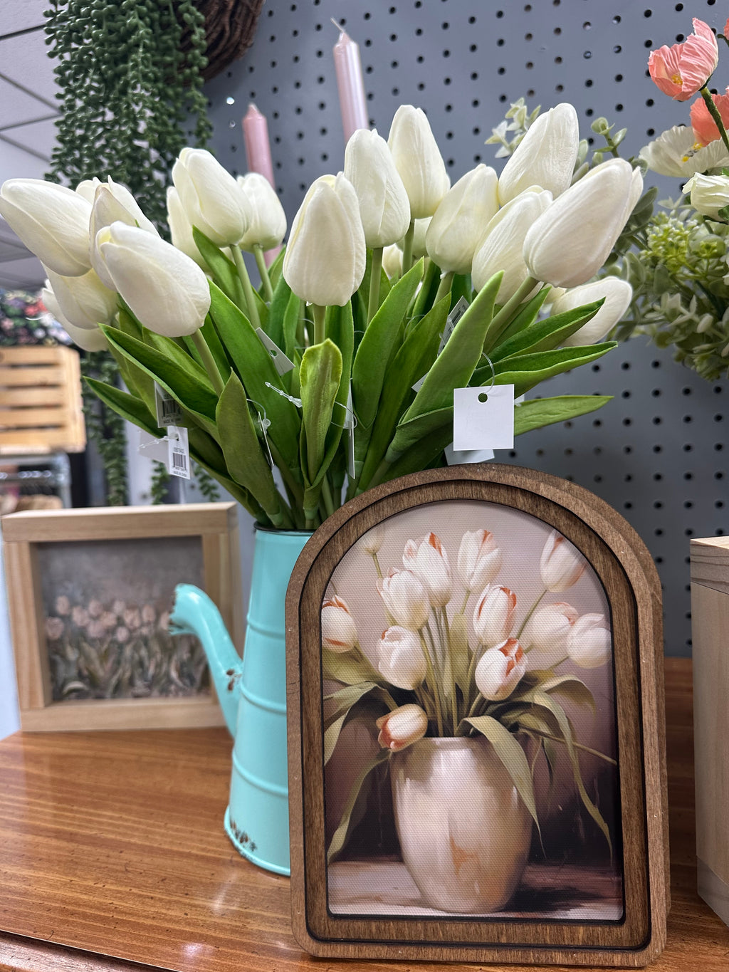 Arch Top Tulips Framed Art