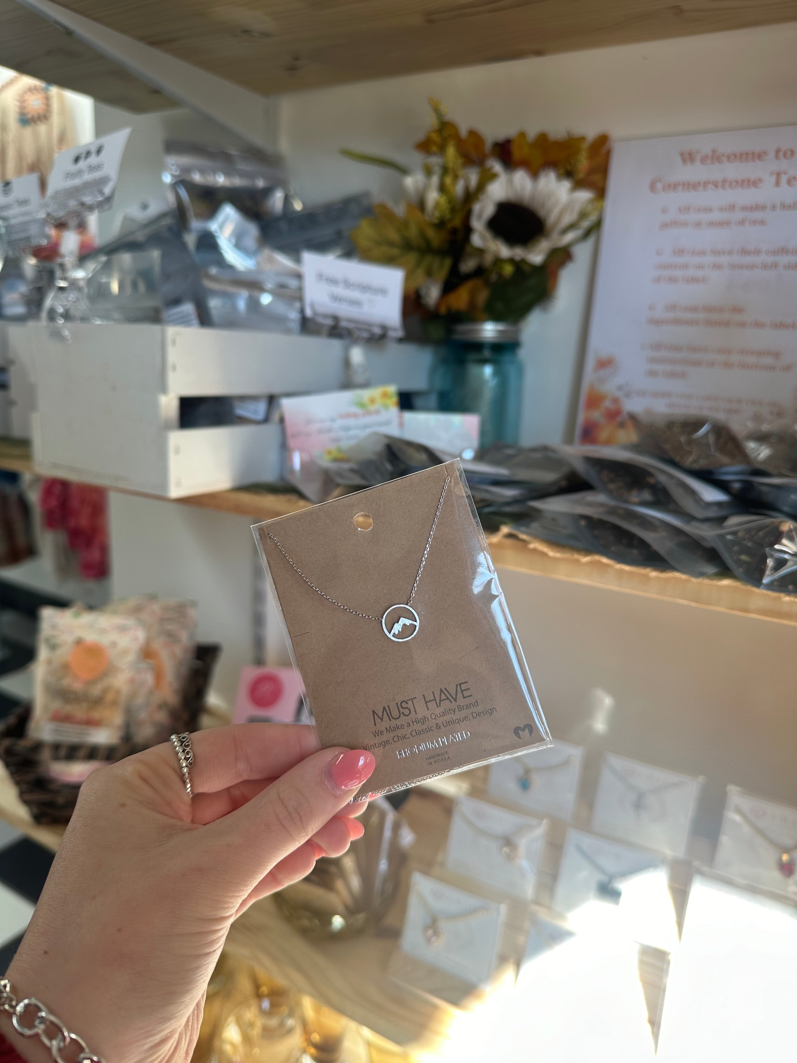 Mountain Range Pendant Necklace