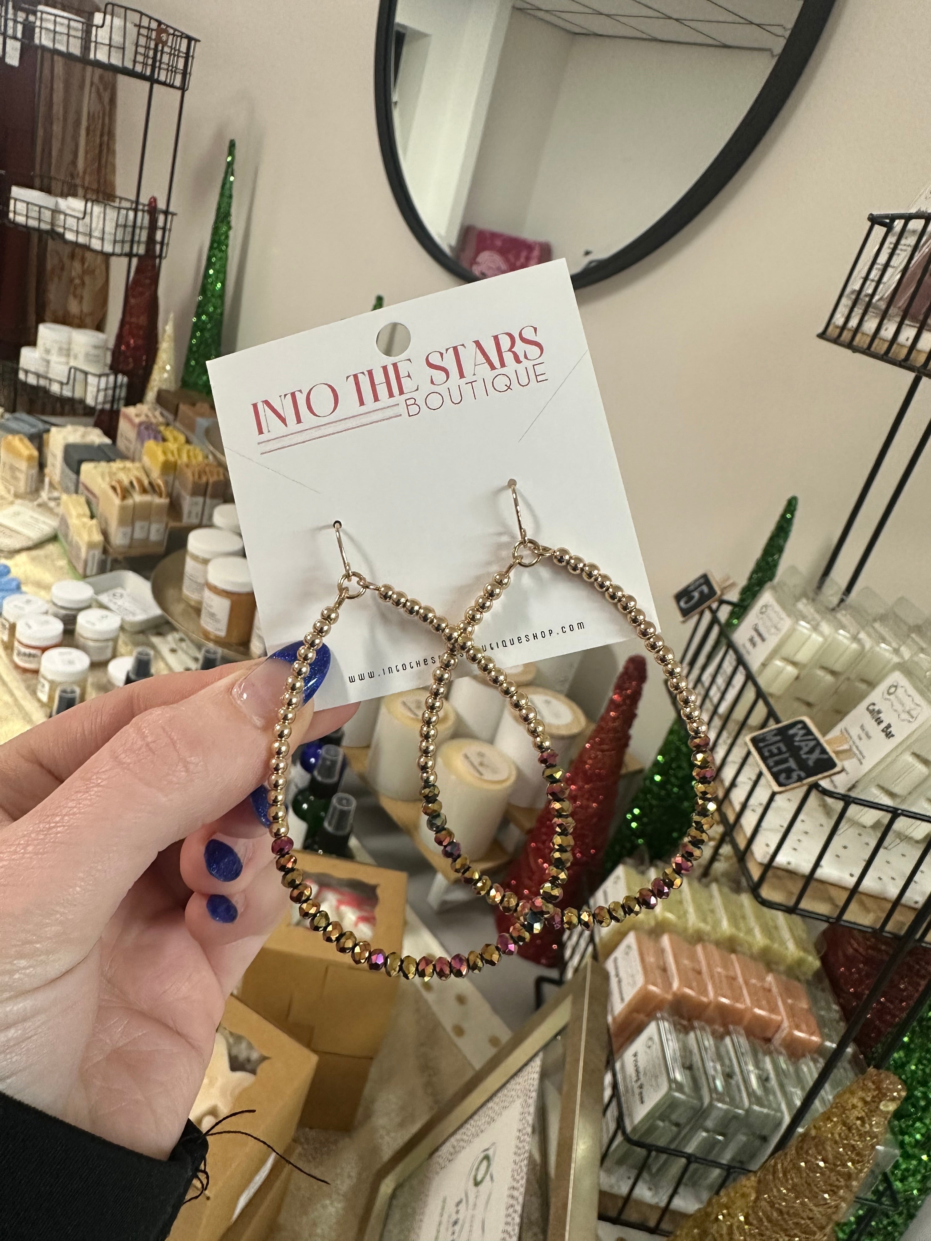 Lavender Teardrop Earrings