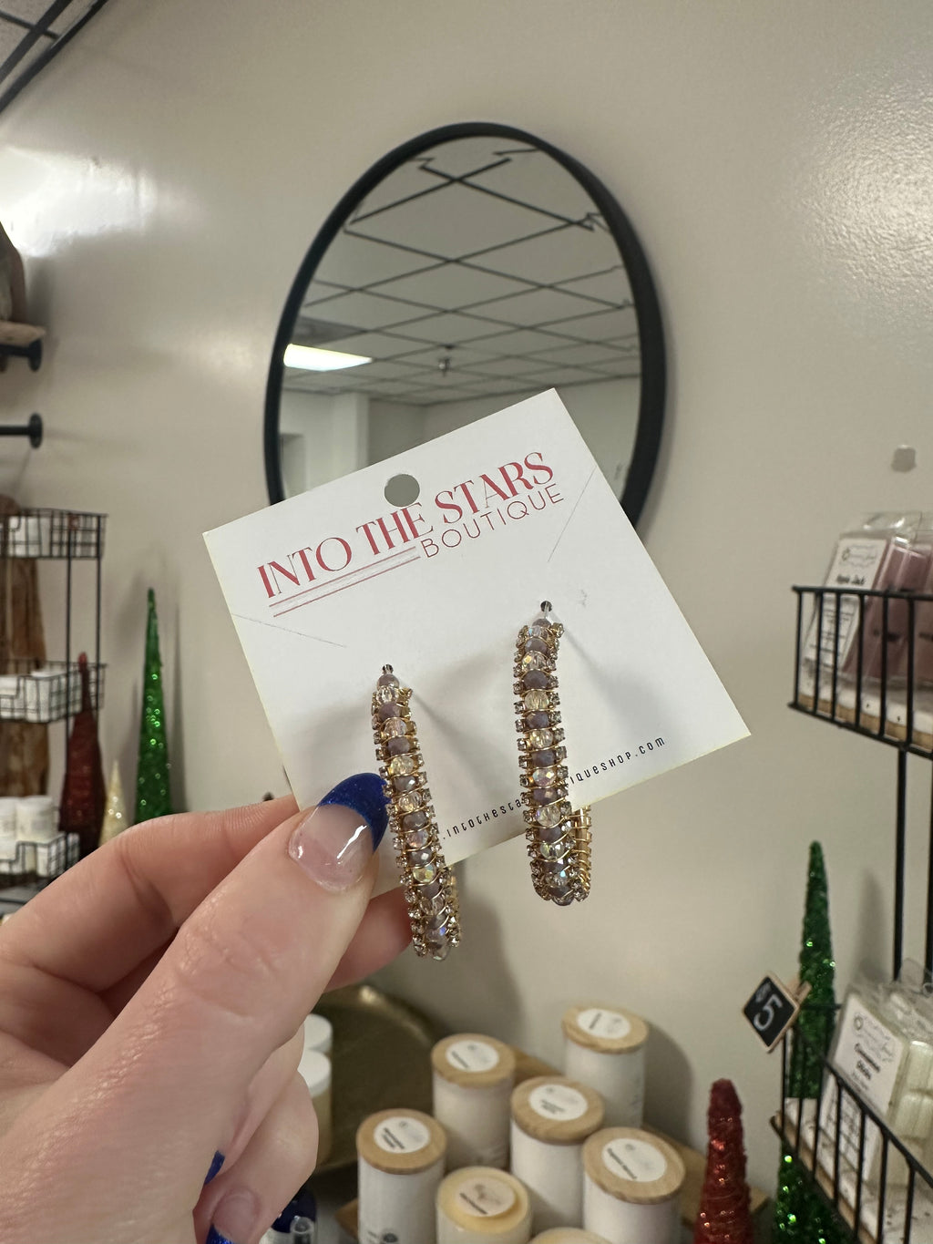 Light Up The Night Hoop Earrings