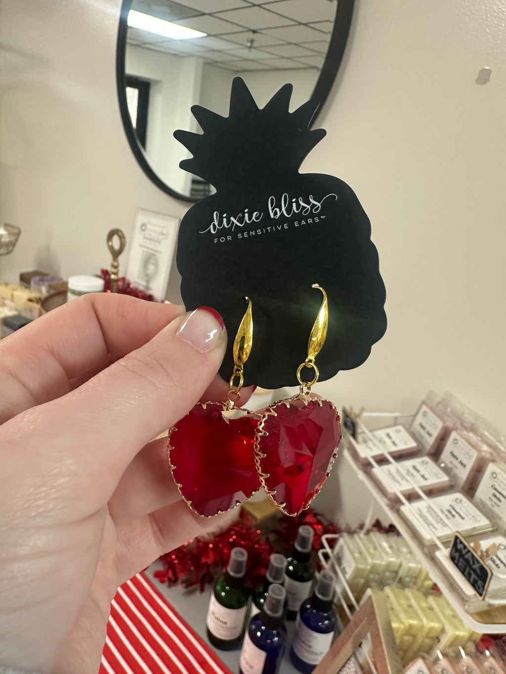 Ardent In Richest Ruby Earrings