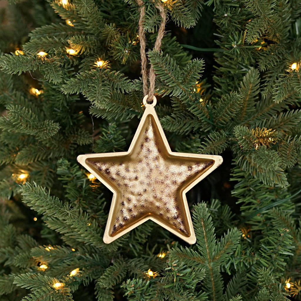 Hammered Star Ornament