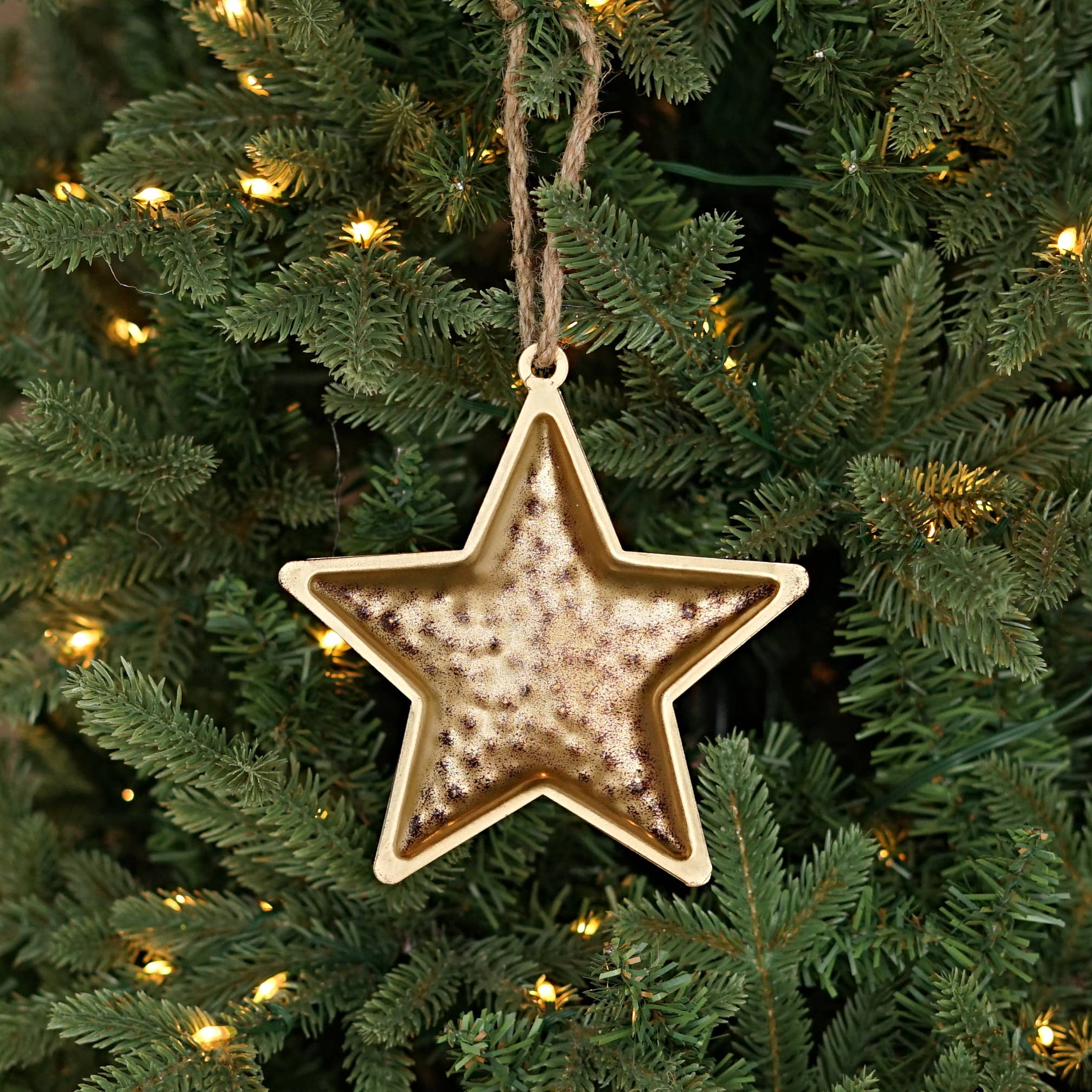 Hammered Star Ornament
