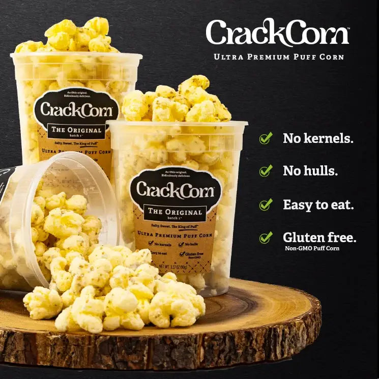 Crack Corn / Puffy Pop - Cookies & Crème (4 oz)