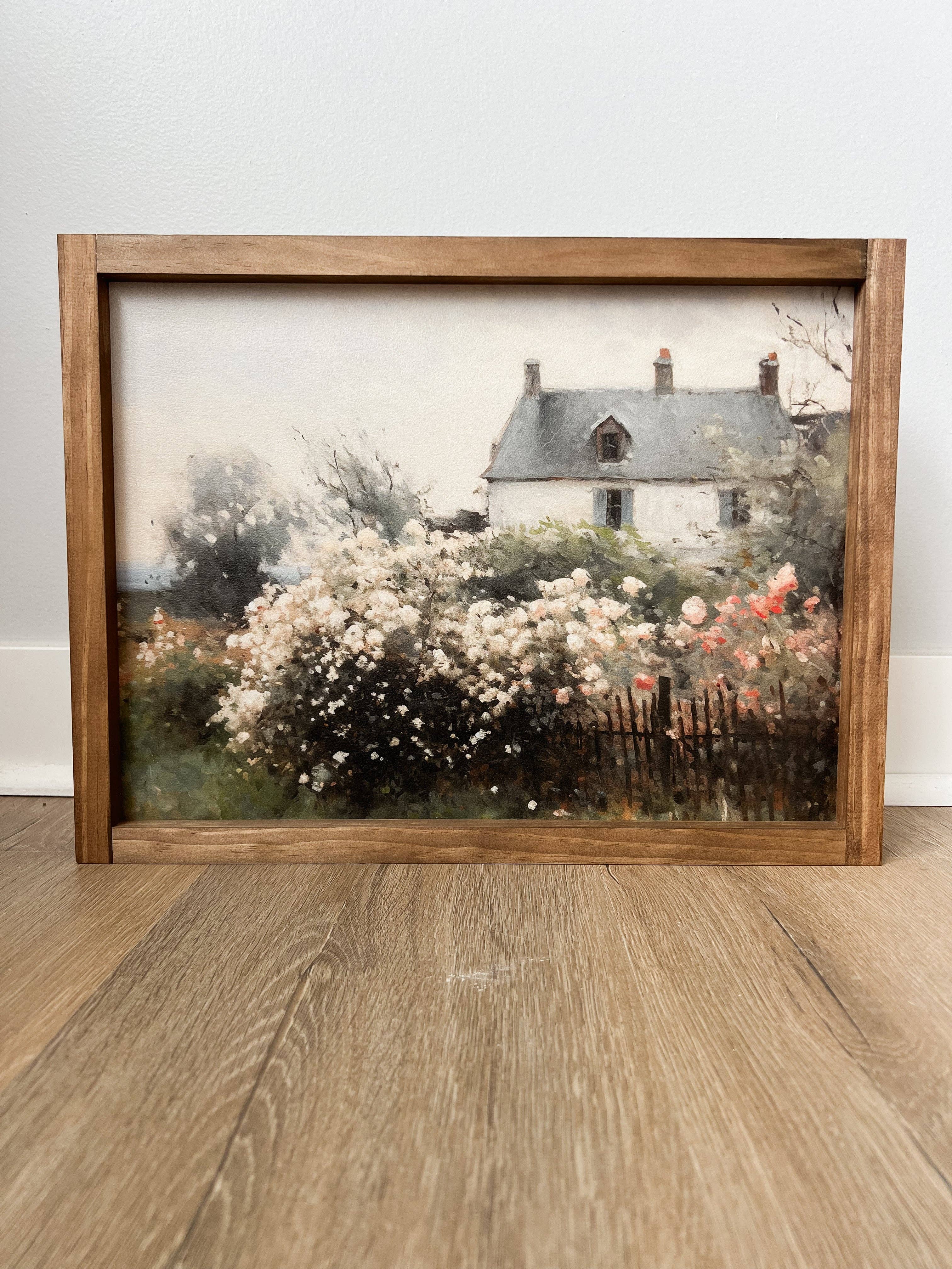 The Cottage Floral Sign