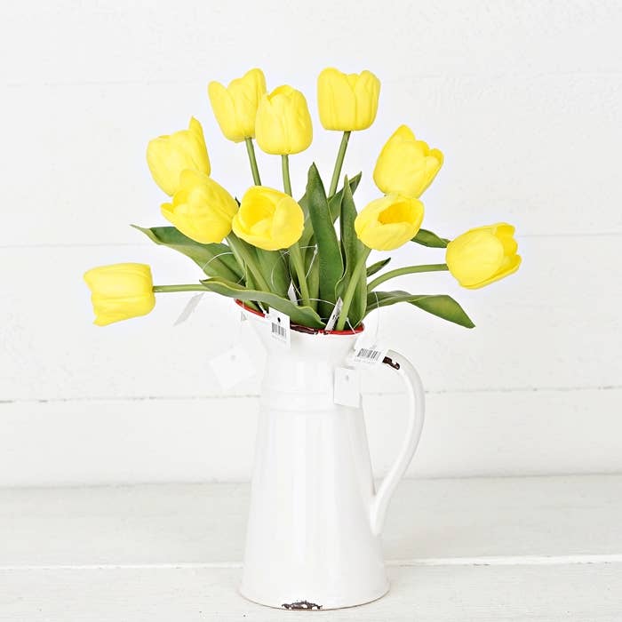 Real Touch Tulip Yellow