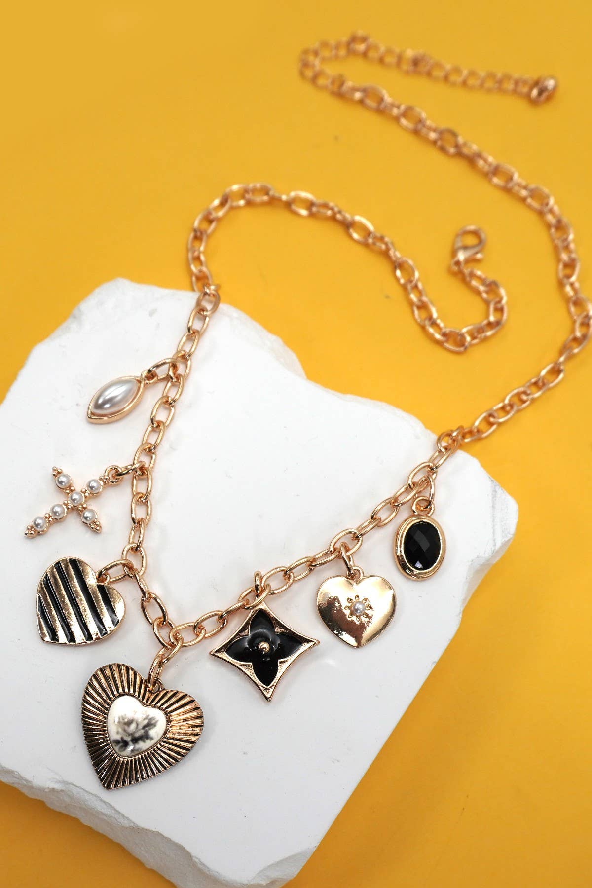 The Stripped Heart Necklace