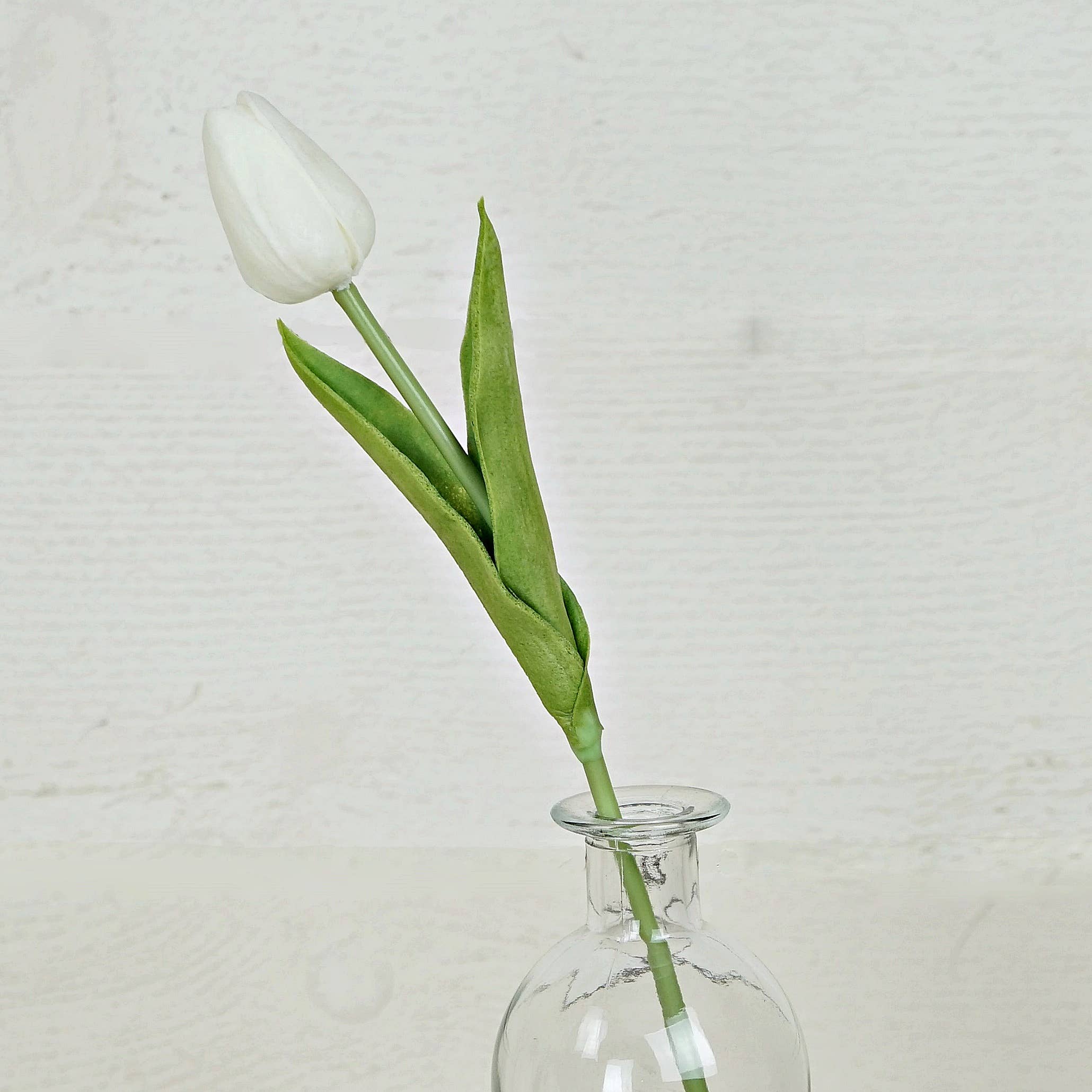 Real Touch Tulips White