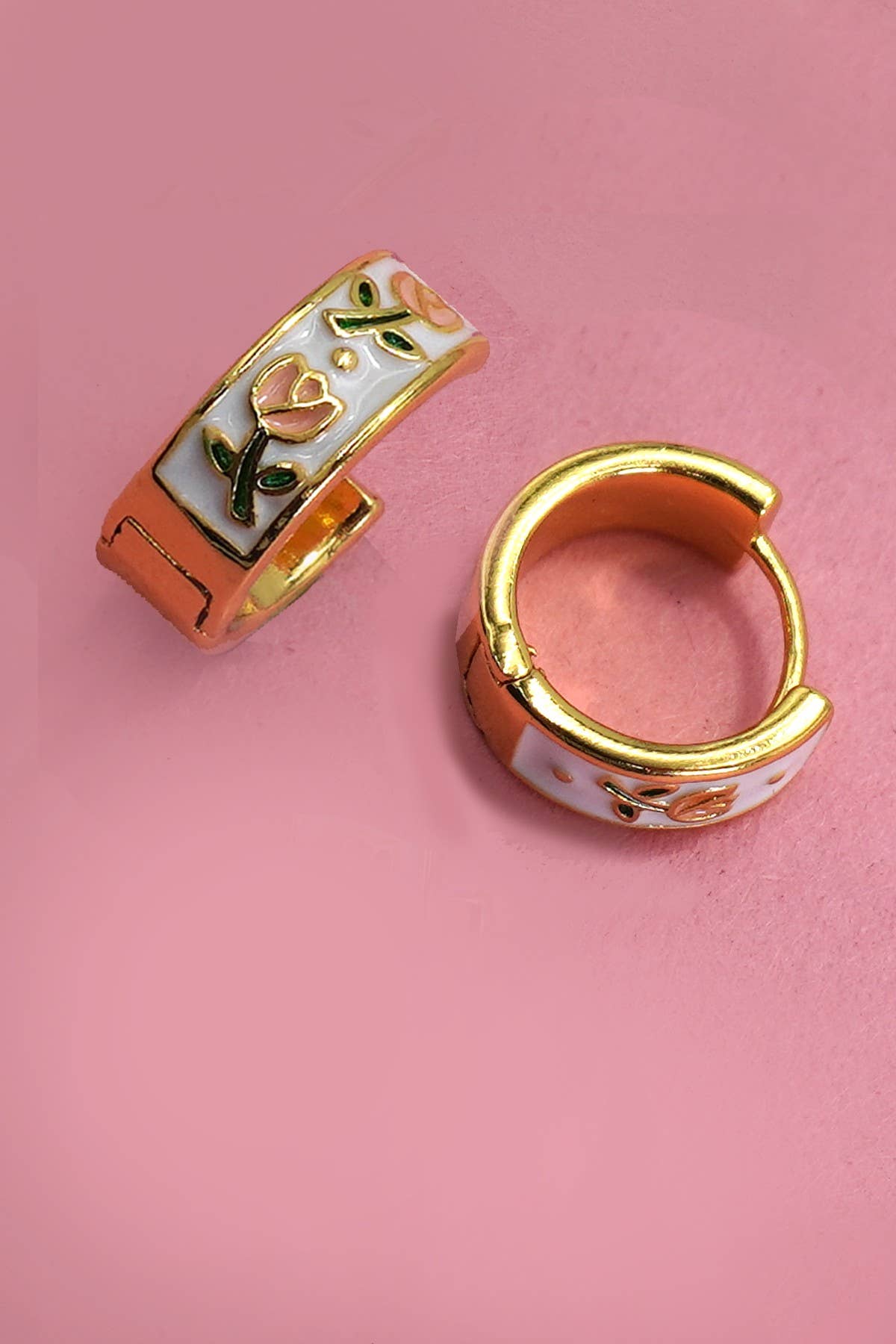 The Vintage Floral Huge Hoops