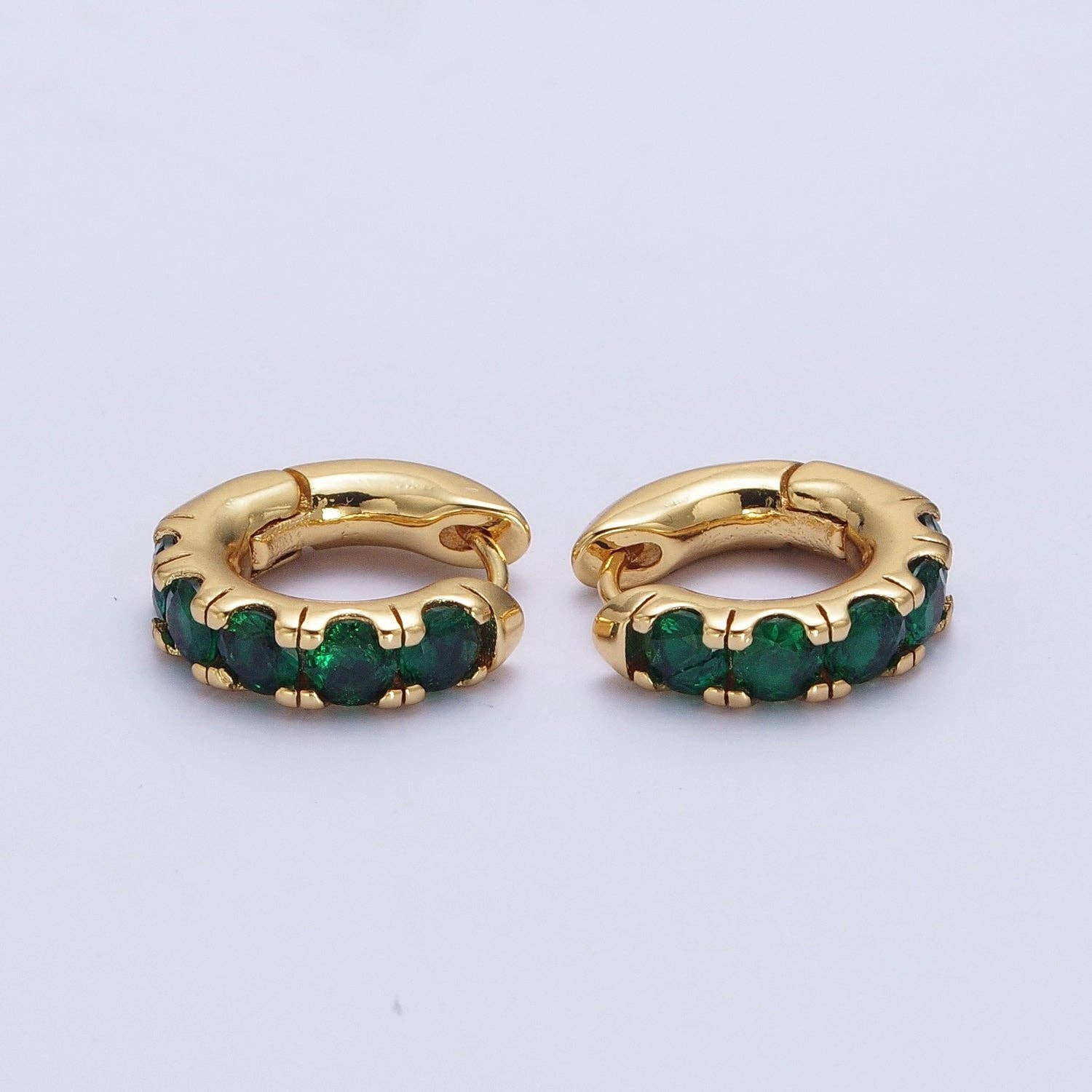 The Emerald Pave Earrings