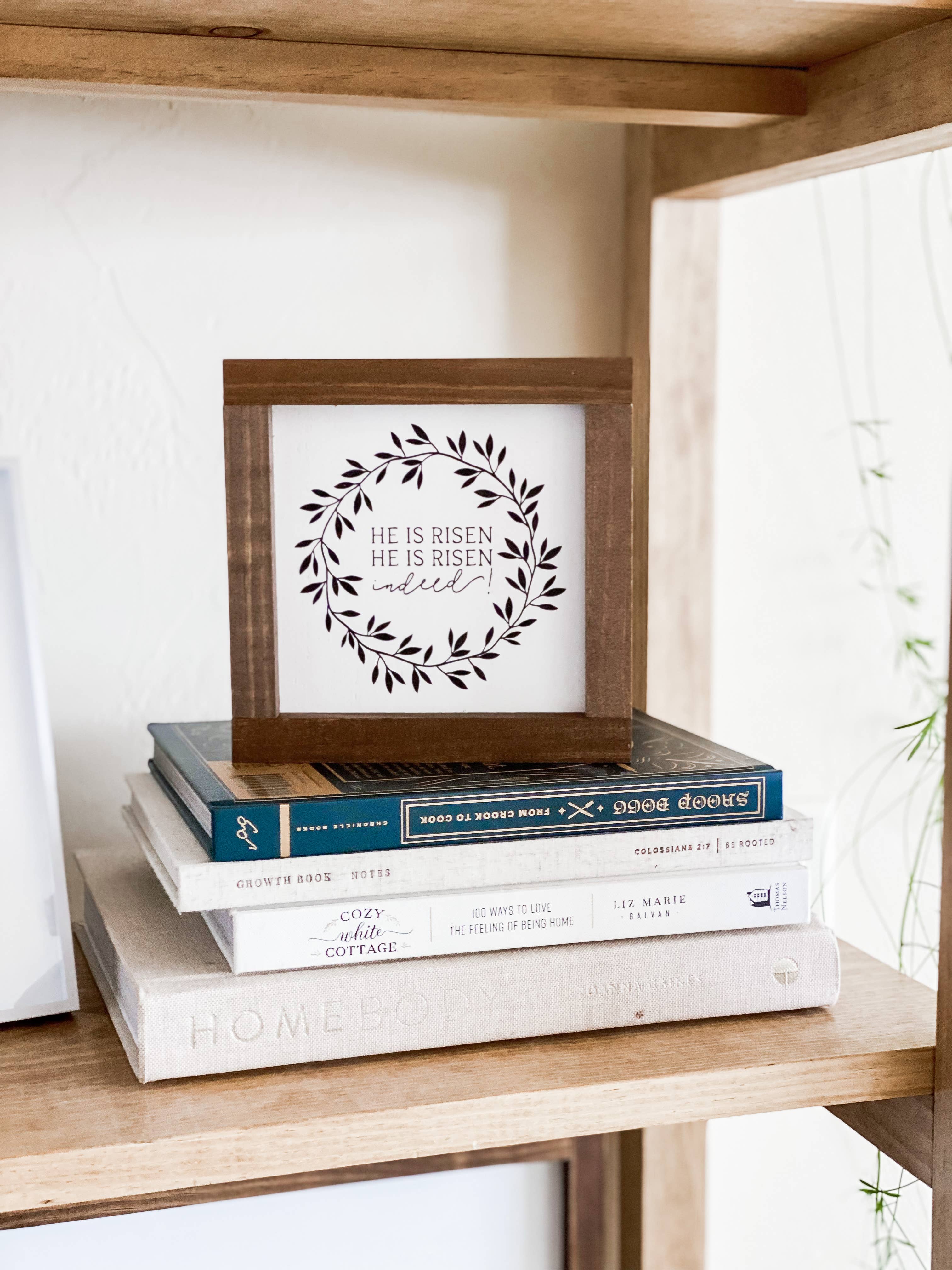 He Is Risen Easter Wood Sign