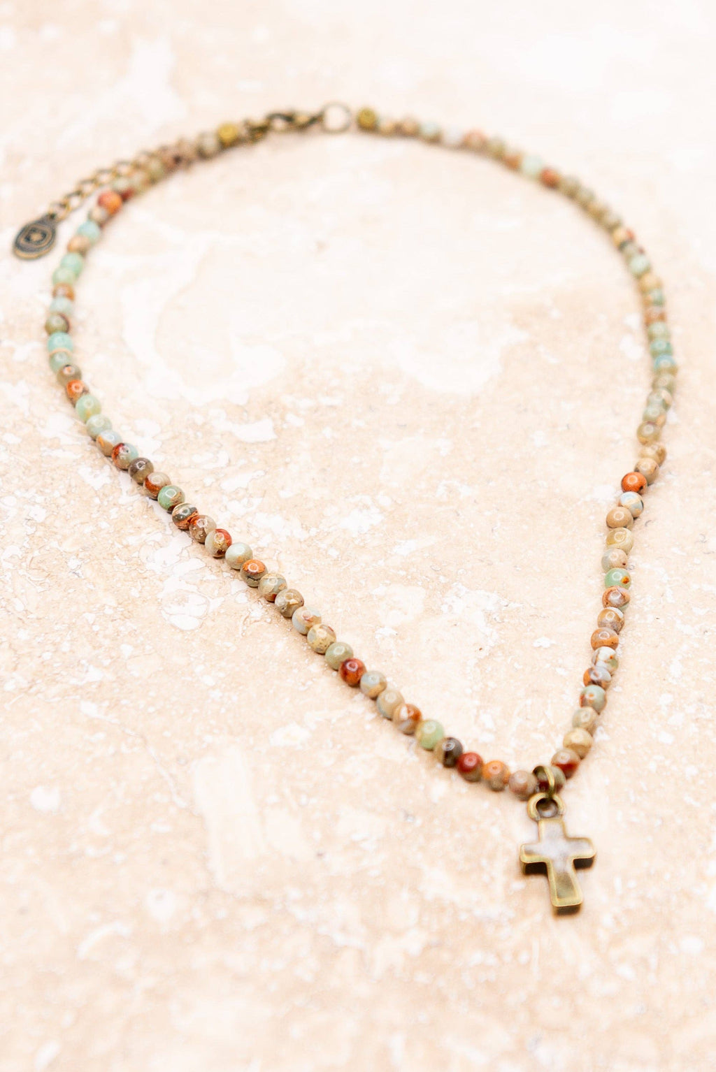 Kara Necklace in Imperial Jasper
