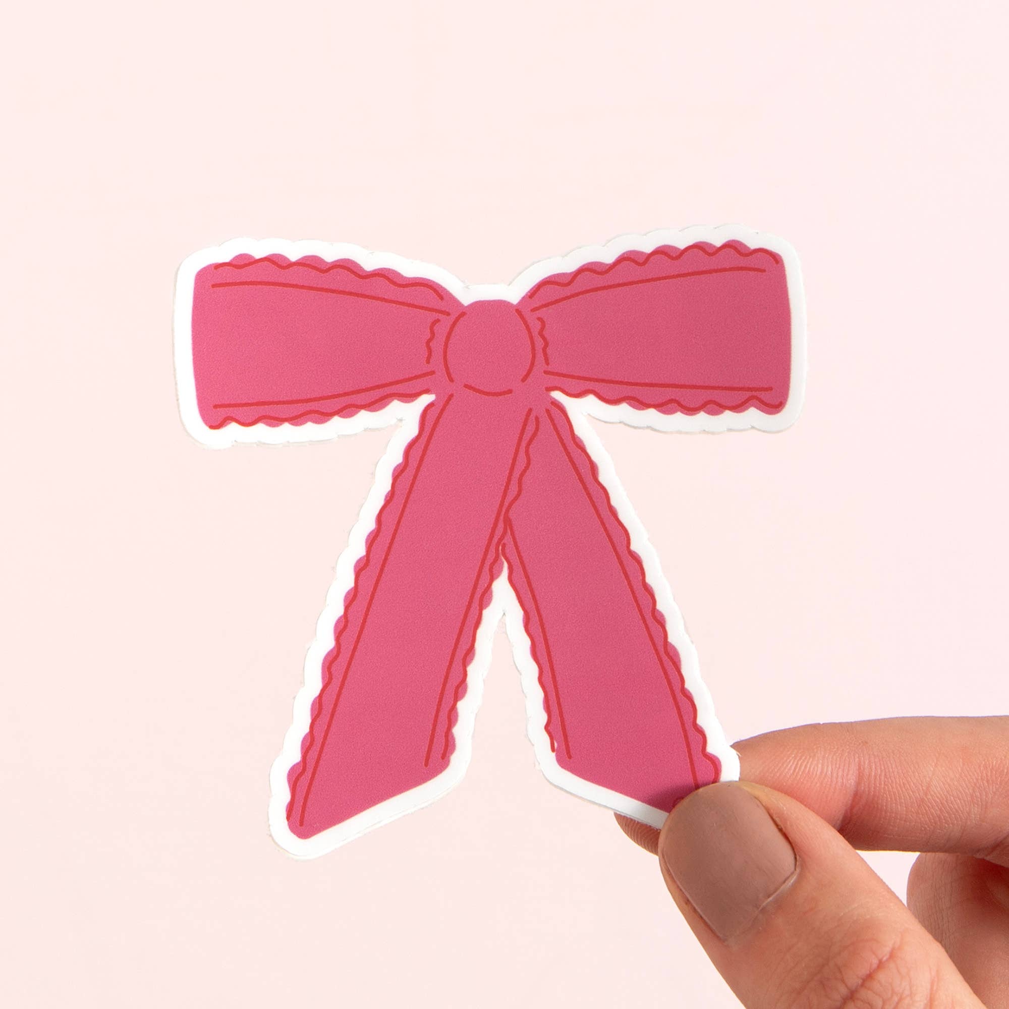 Frilled Coquette Bow Decal Sticker