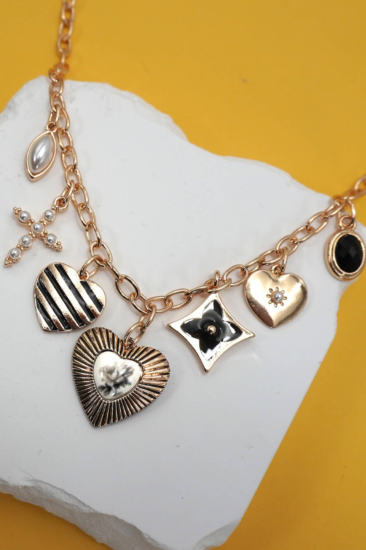 The Stripped Heart Necklace