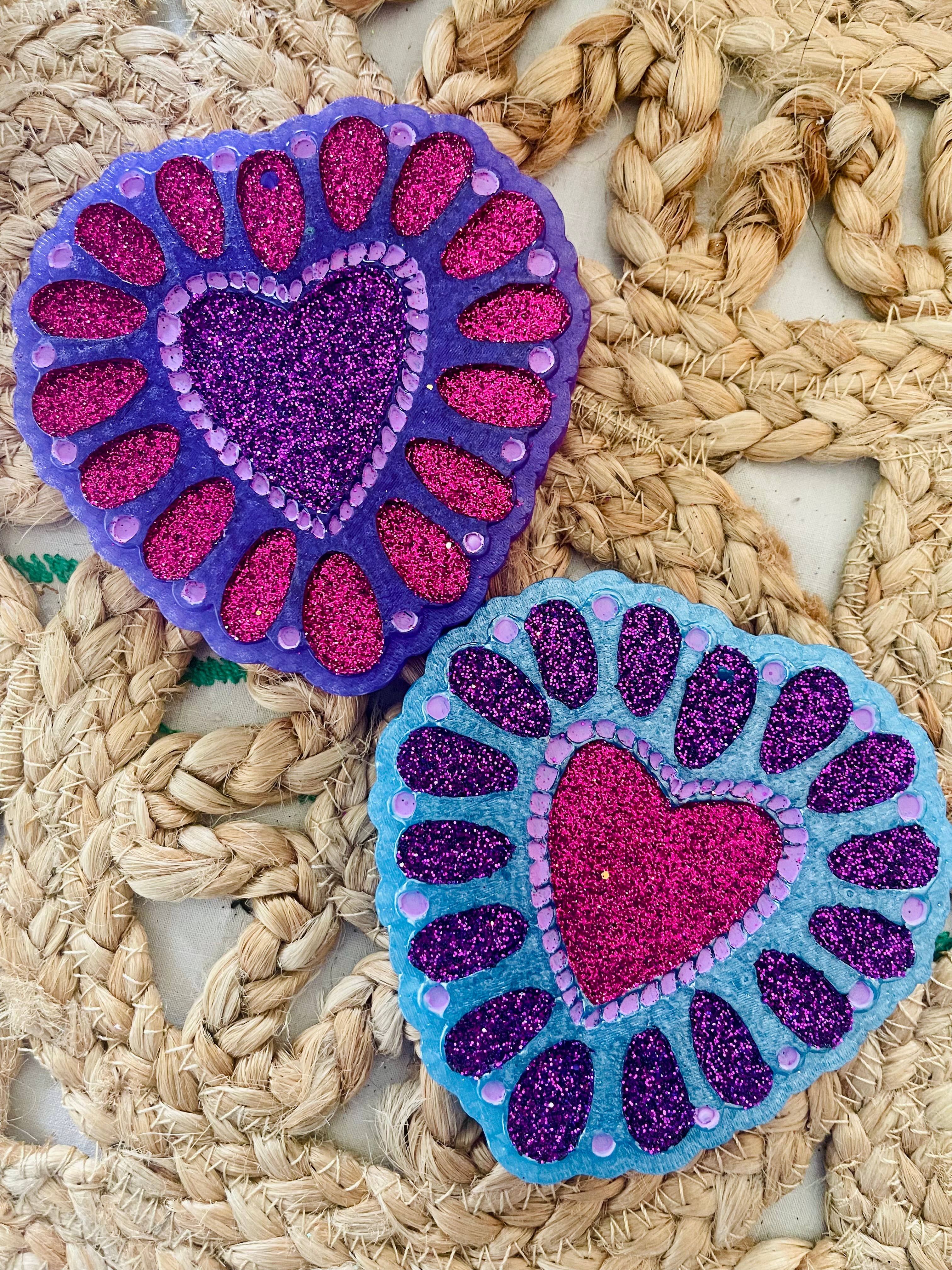 Squash Blossom Heart Car Freshie