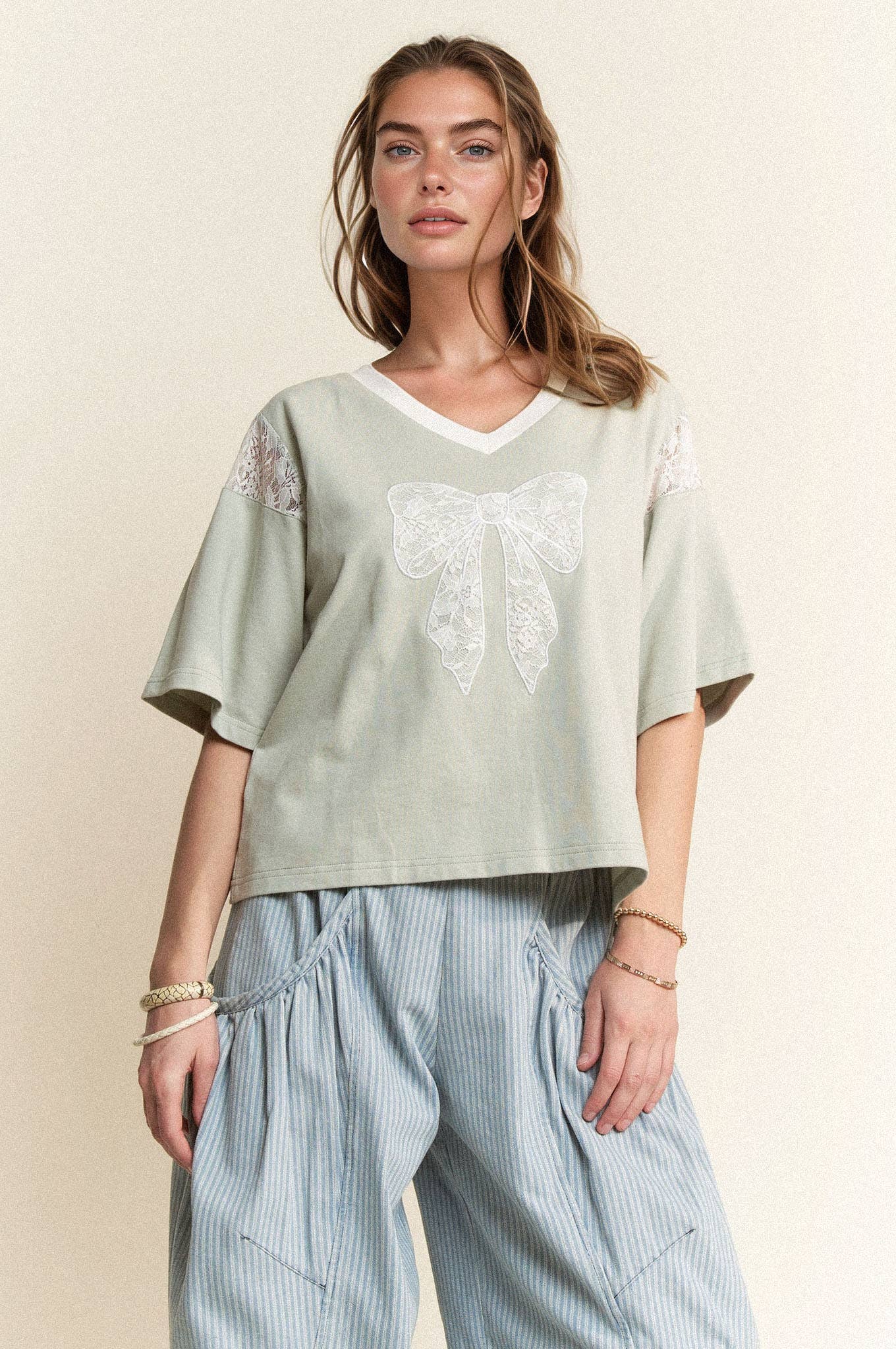 The Lace Ribbon Top