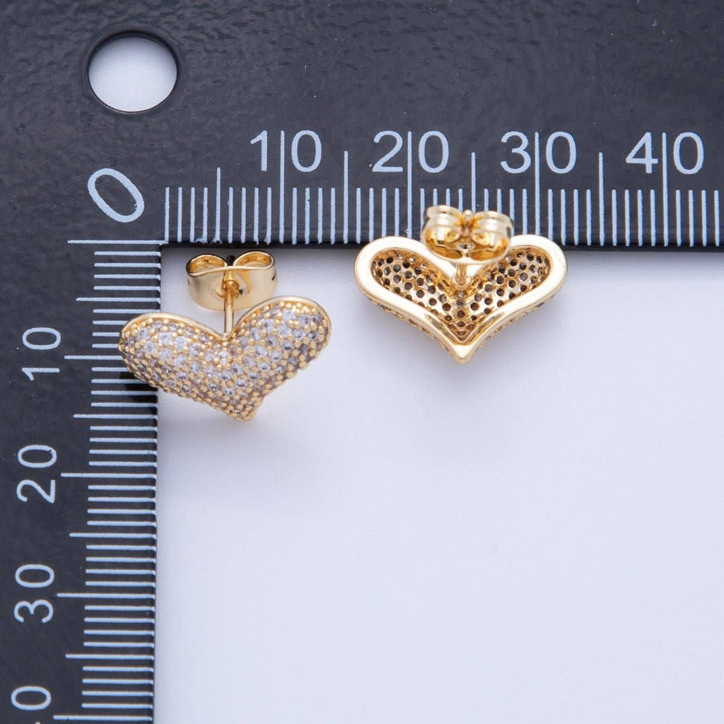 The Heart Stud Earrings