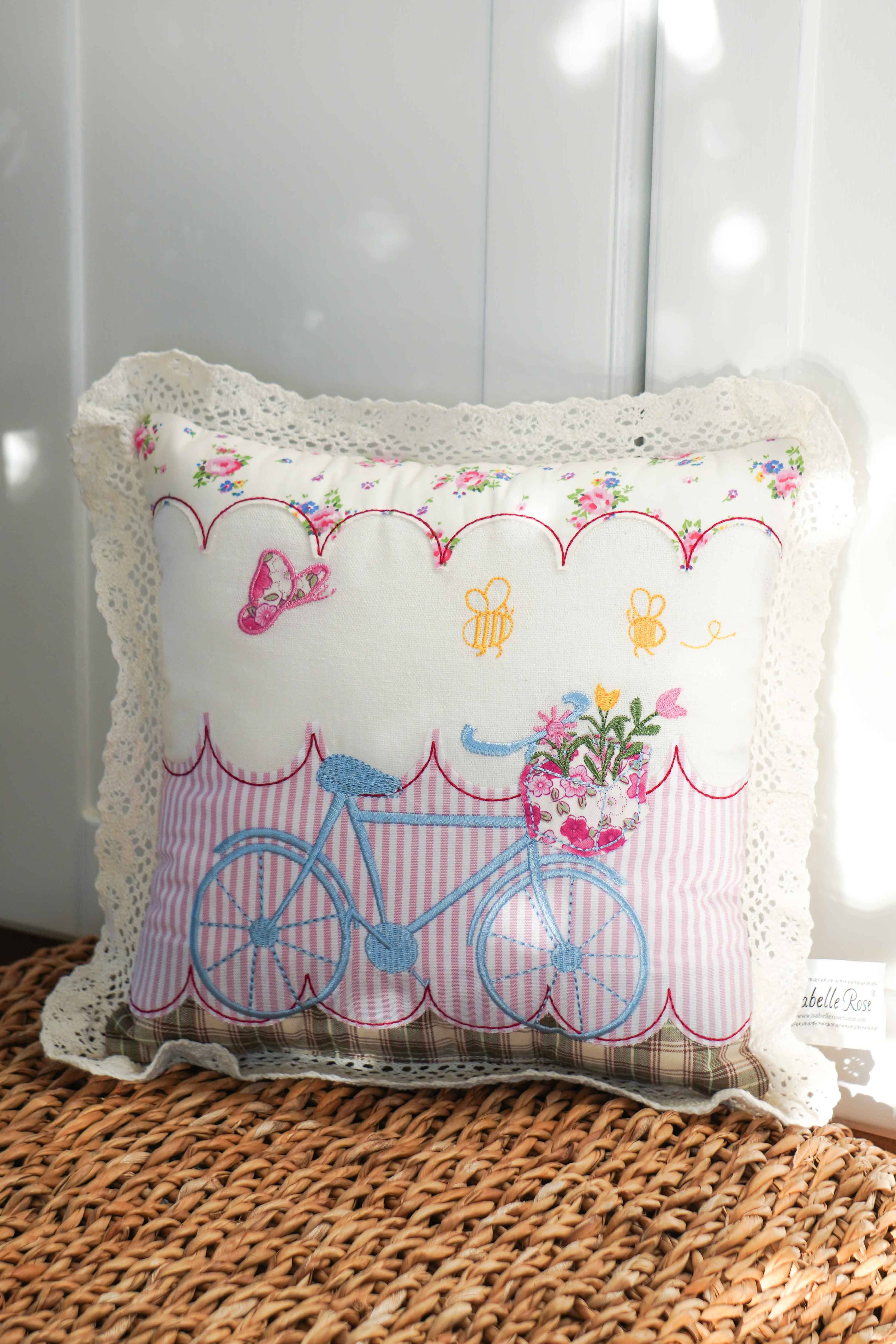 Lovely Bike Decorative Pillow