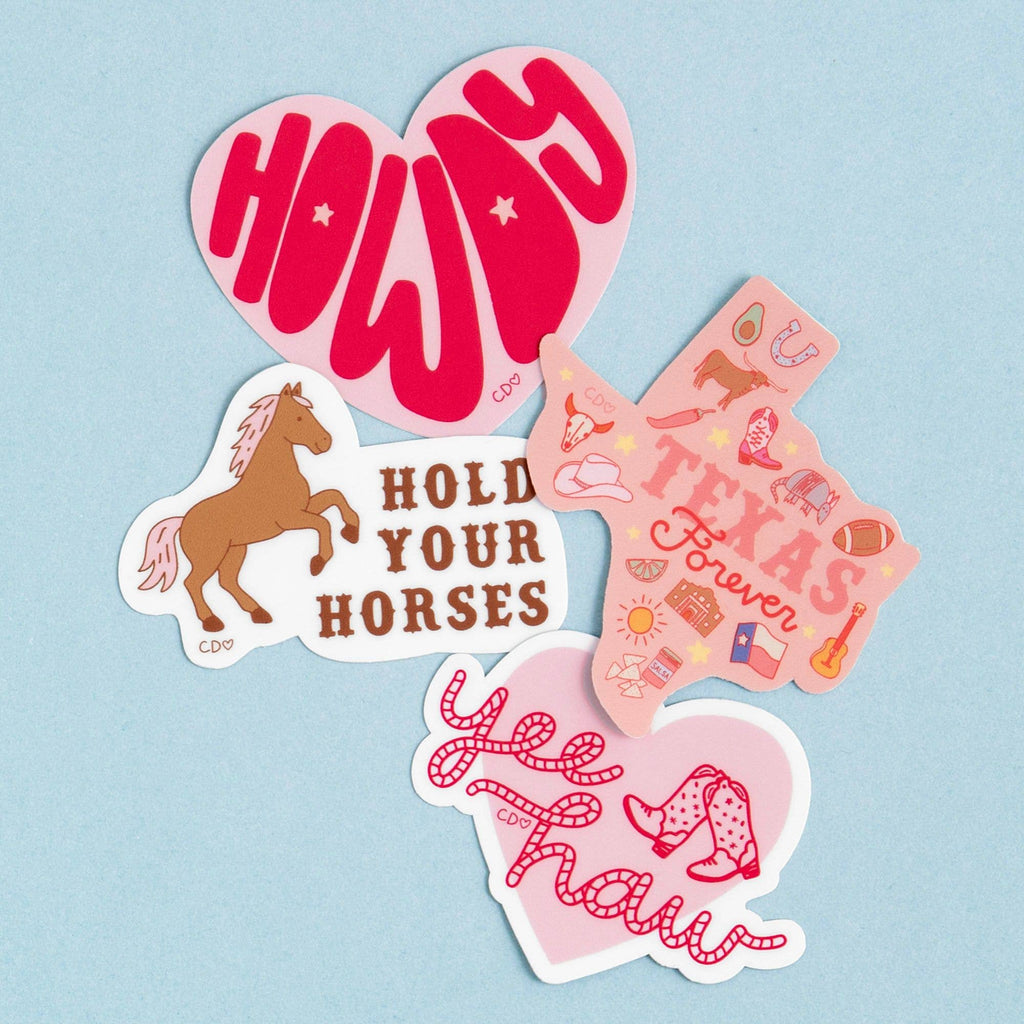 Howdy Heart Western Decal Sticker